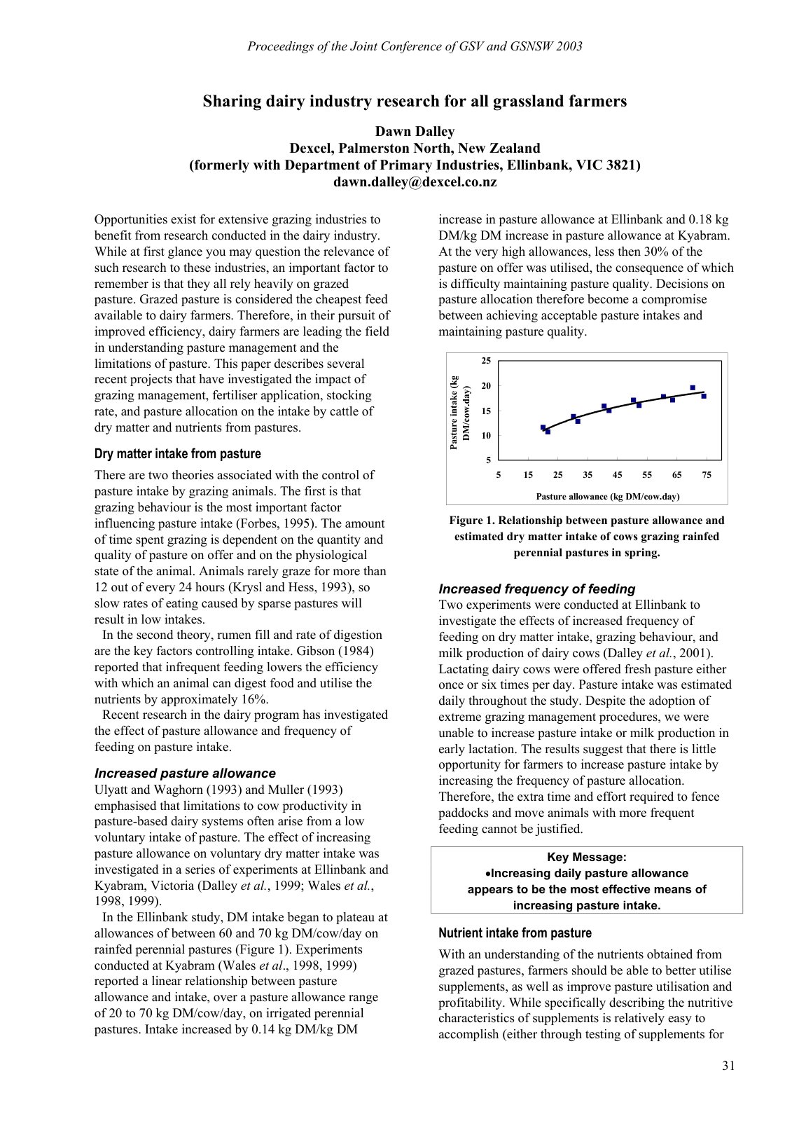 First page of Sharing dairy industry research for all