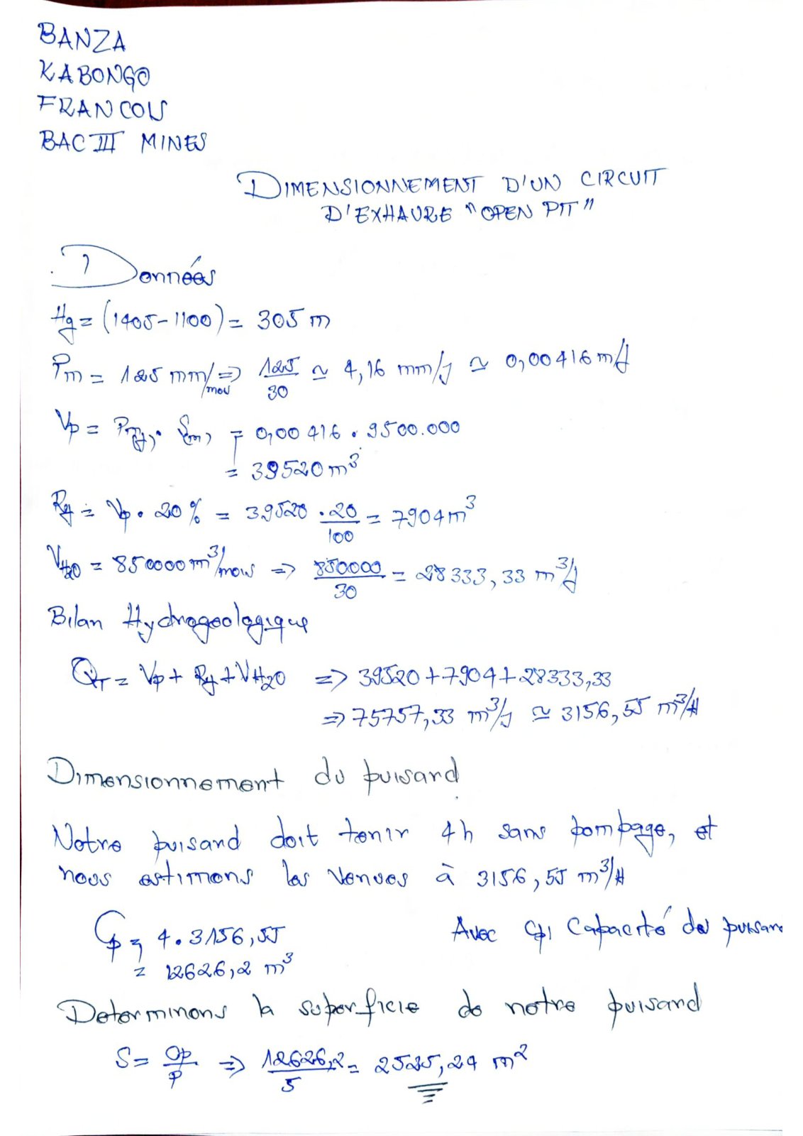 First page of tp exhaure f