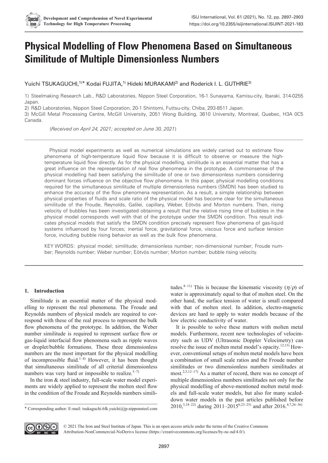 First page of Physical Modelling of Flow Phenomena Bas (1)