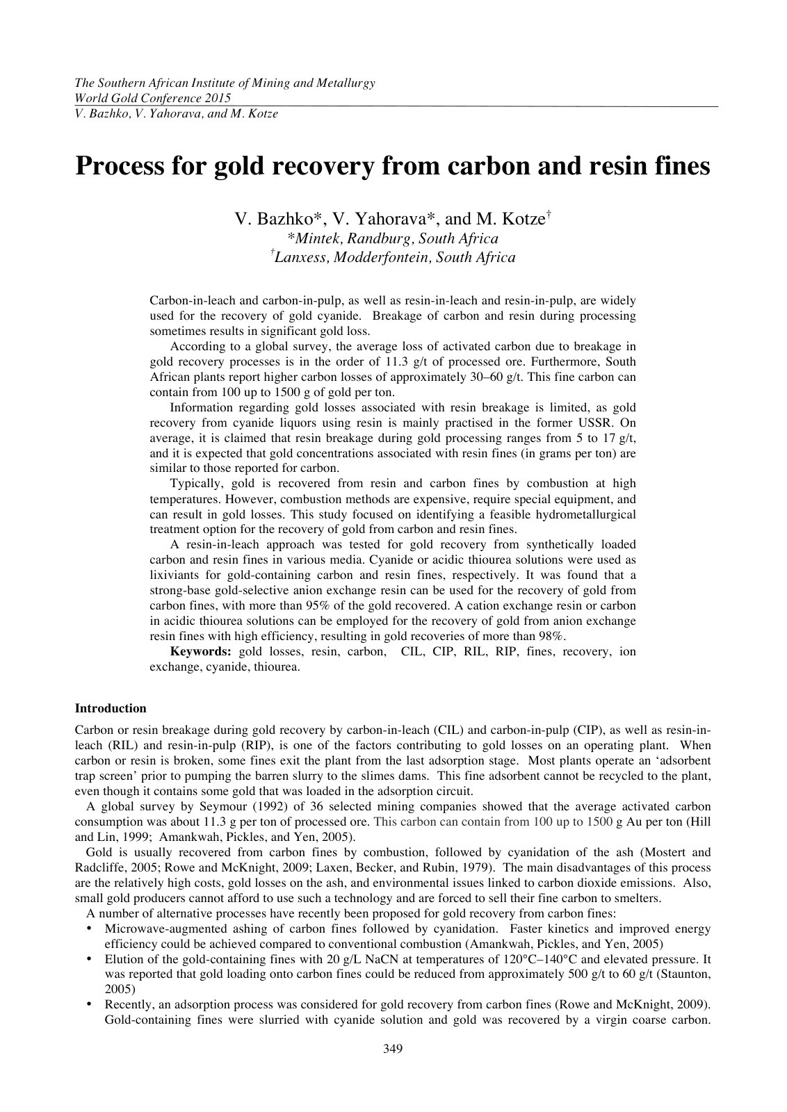 First page of 349 362 WG06 Bazhko