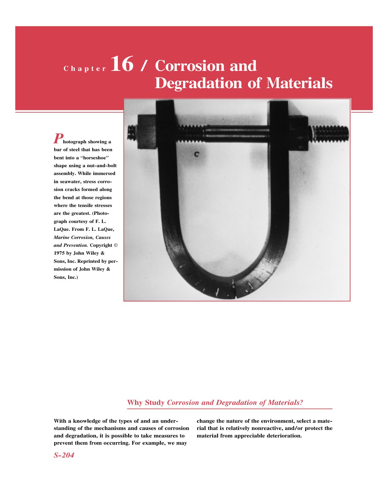 First page of C h a p t e r 16 Corrosion and Degradati