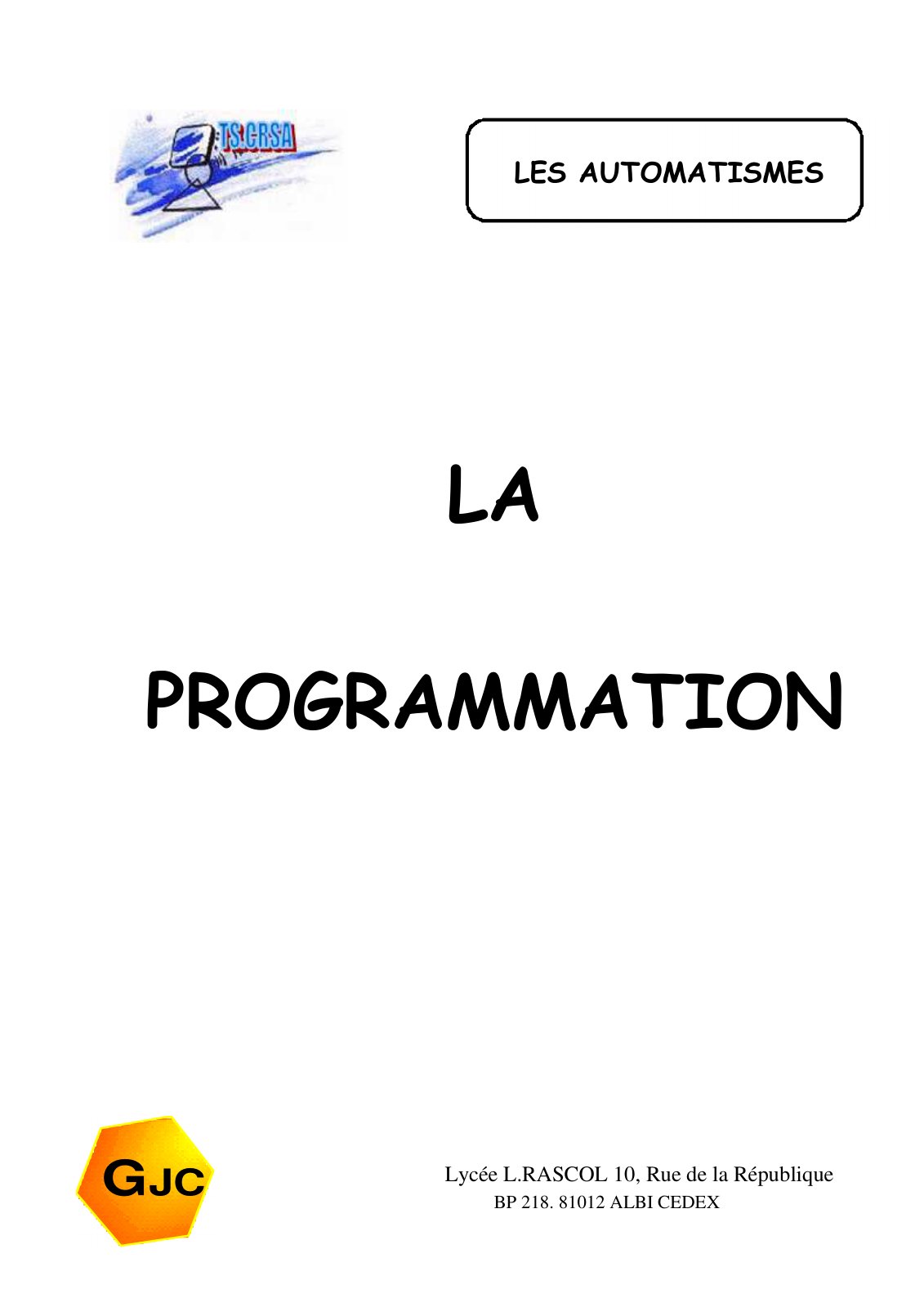 First page of La Programmation