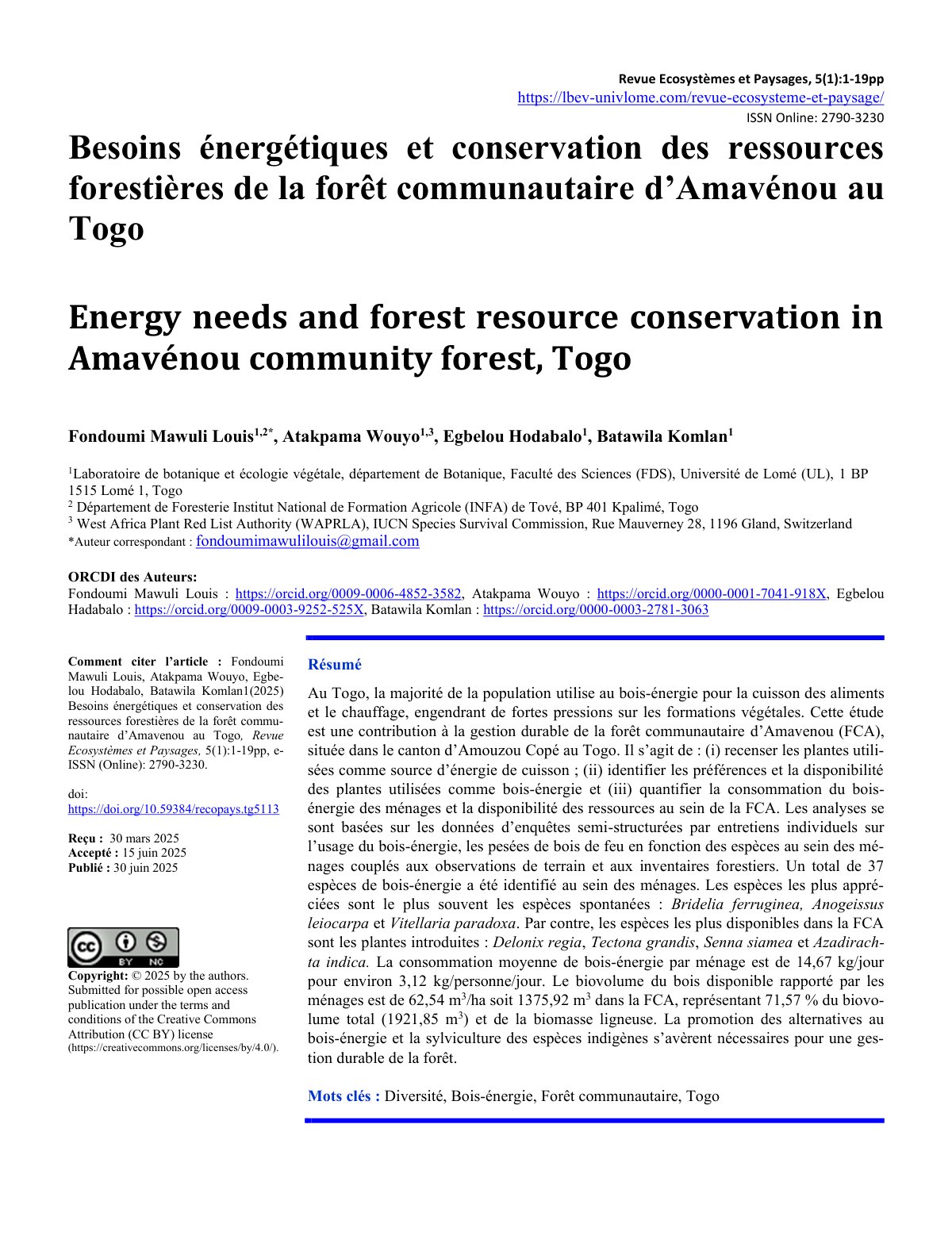First page of Fondoumi et al 2025