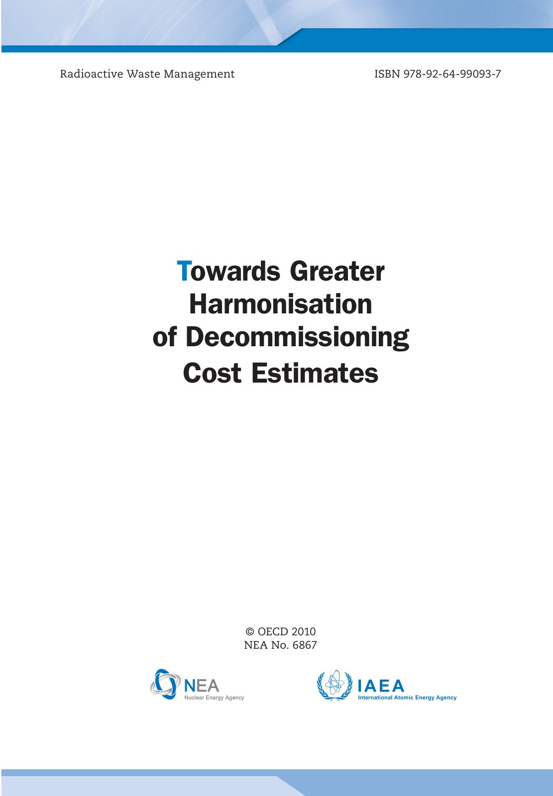 First page of nea6867 harmonisation