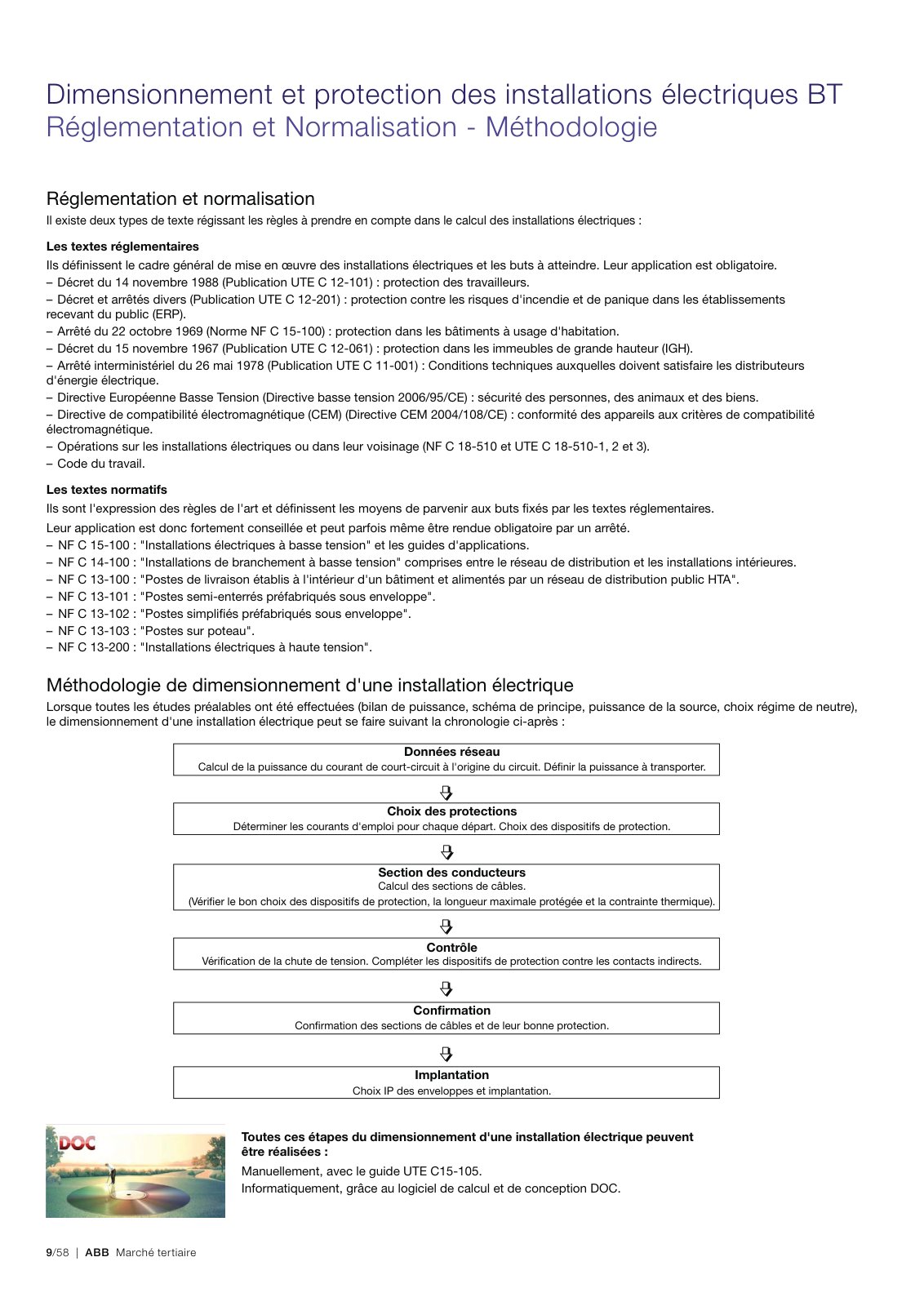 First page of dimensionnement protection 56