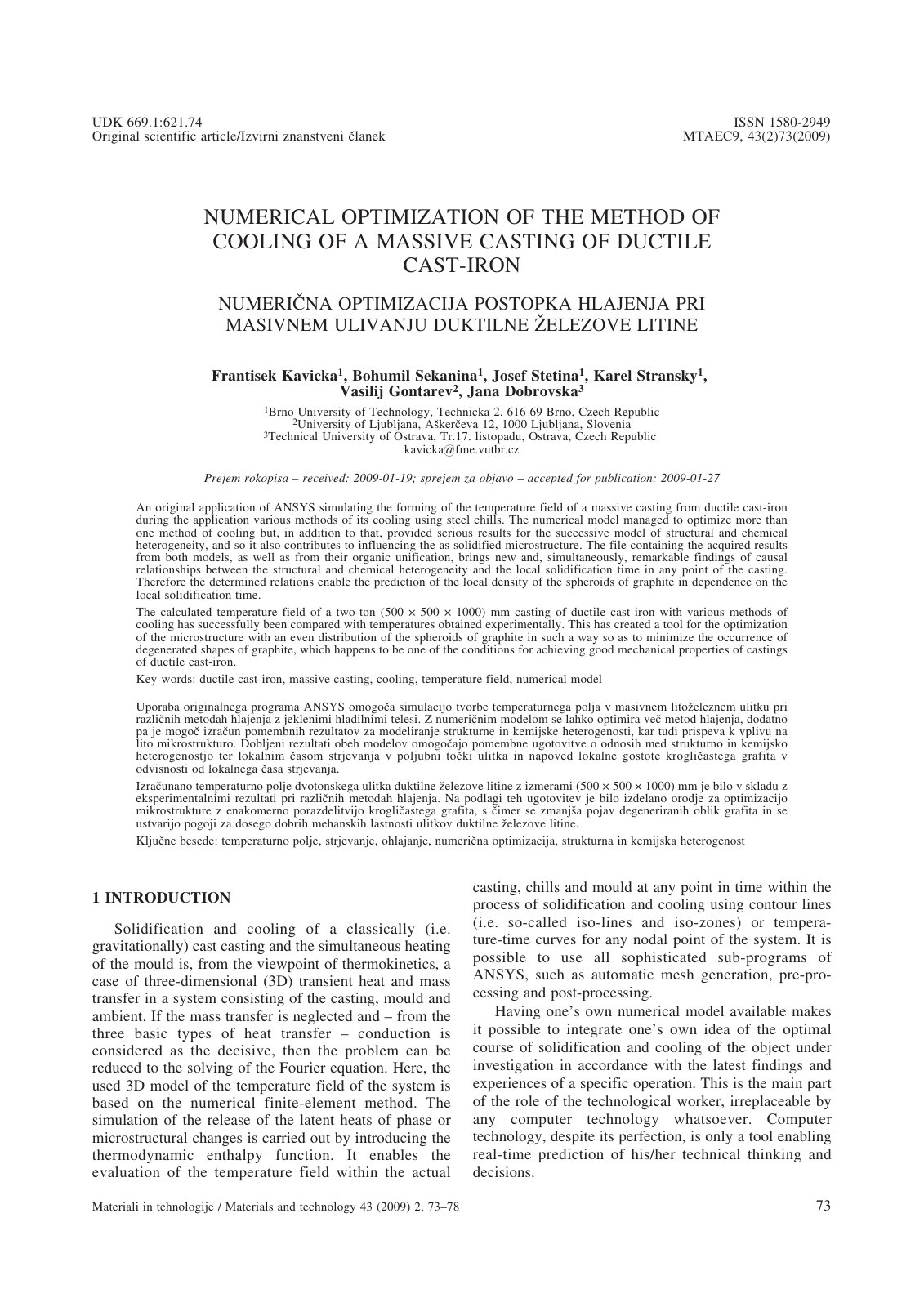 First page of Numerical Optimization of the Method of