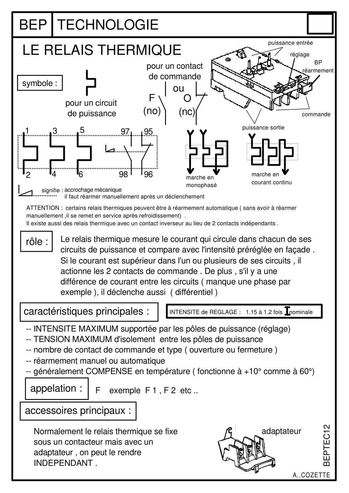 First page of relaisthermique