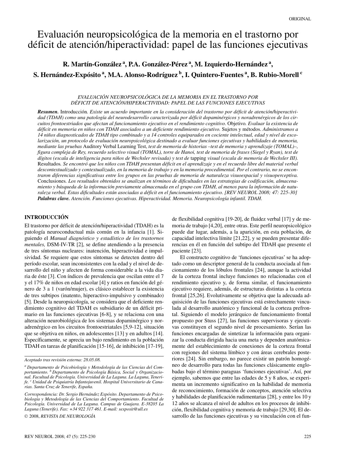 First page of Arti culo Procesos