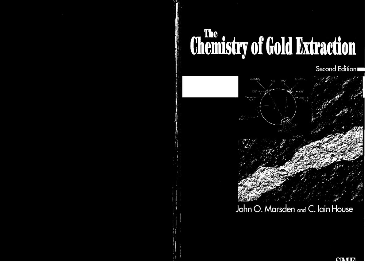 First page of Marsden   Chemistry of Gold Extraction