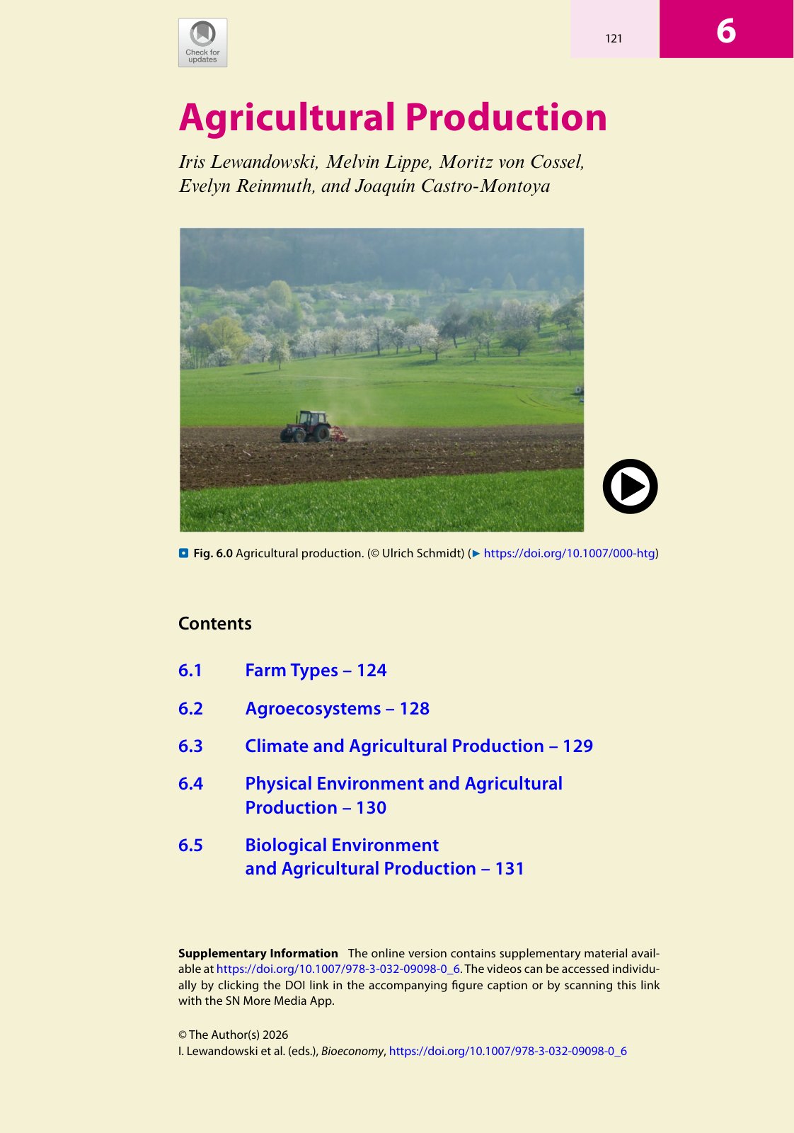 First page of Lewandowskietal.2026AgriculturalProductionBioeconomyBookChapter
