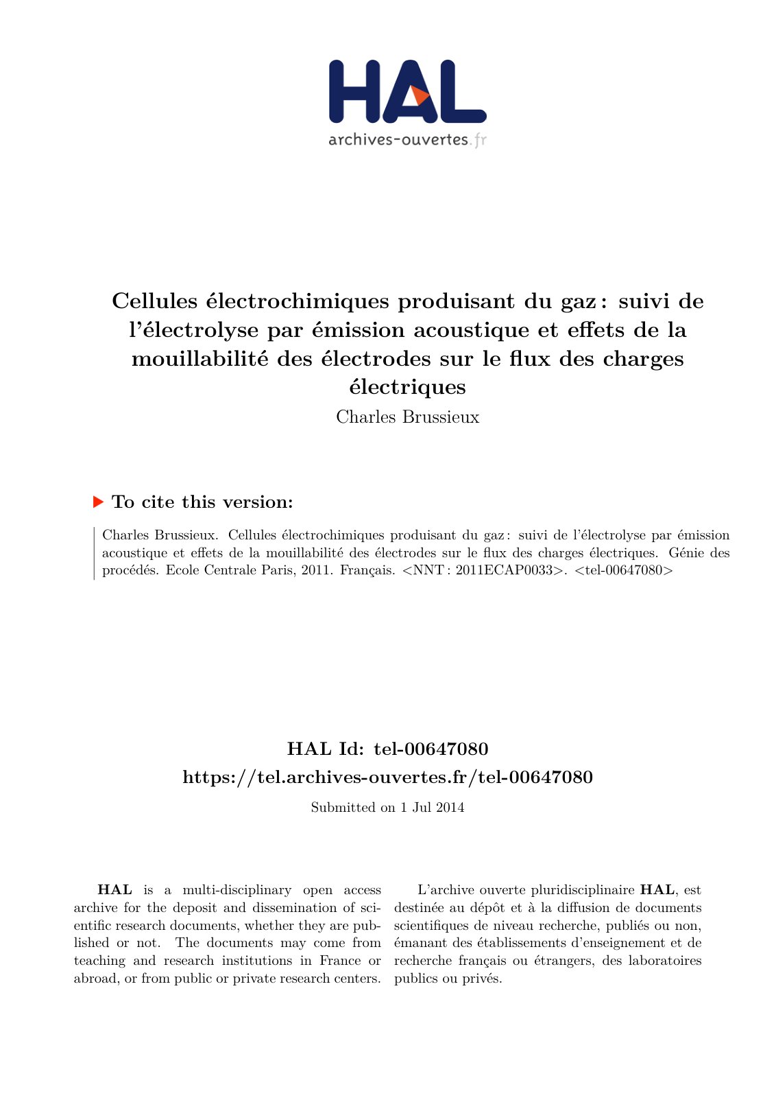 First page of brussieux