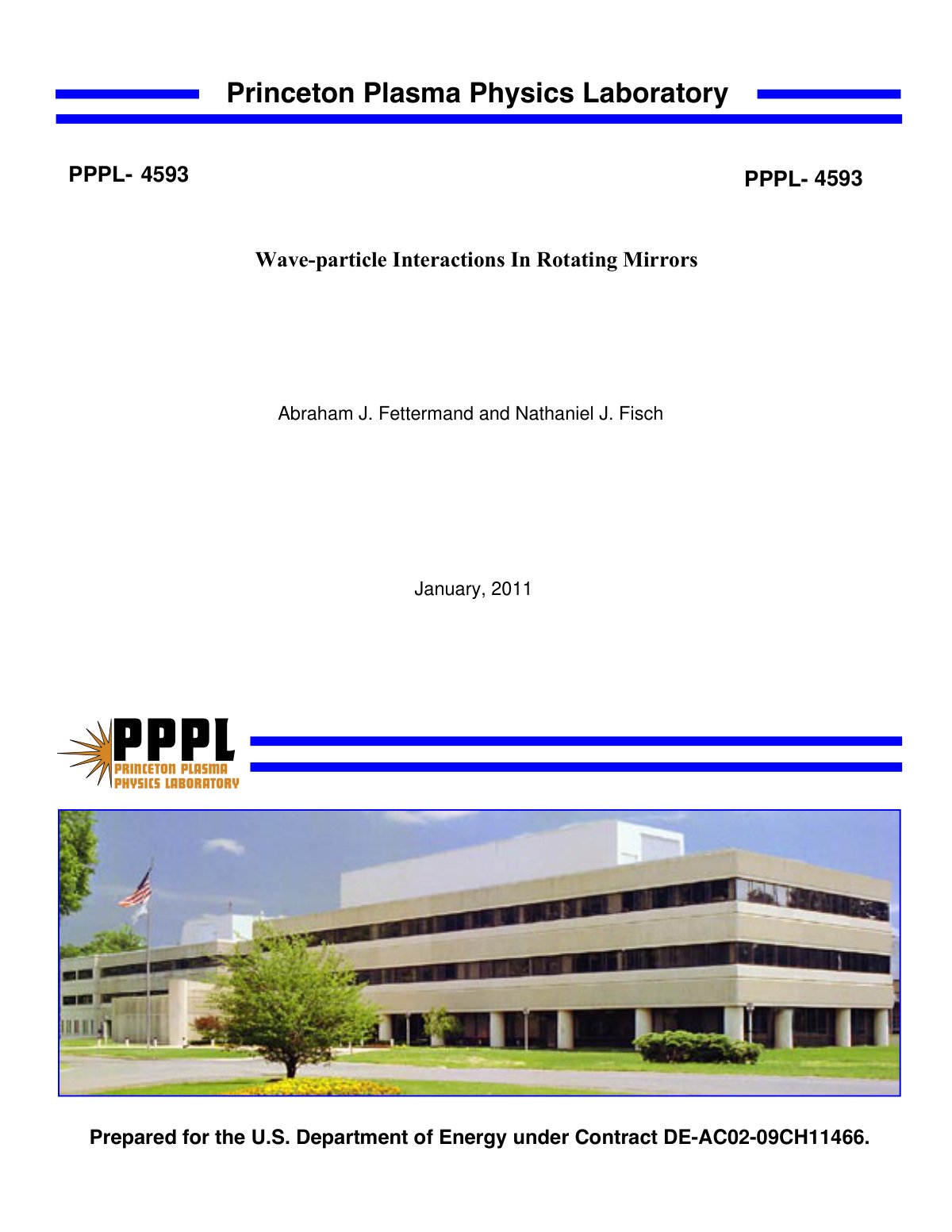 First page of Wave particle interactions in rotating m