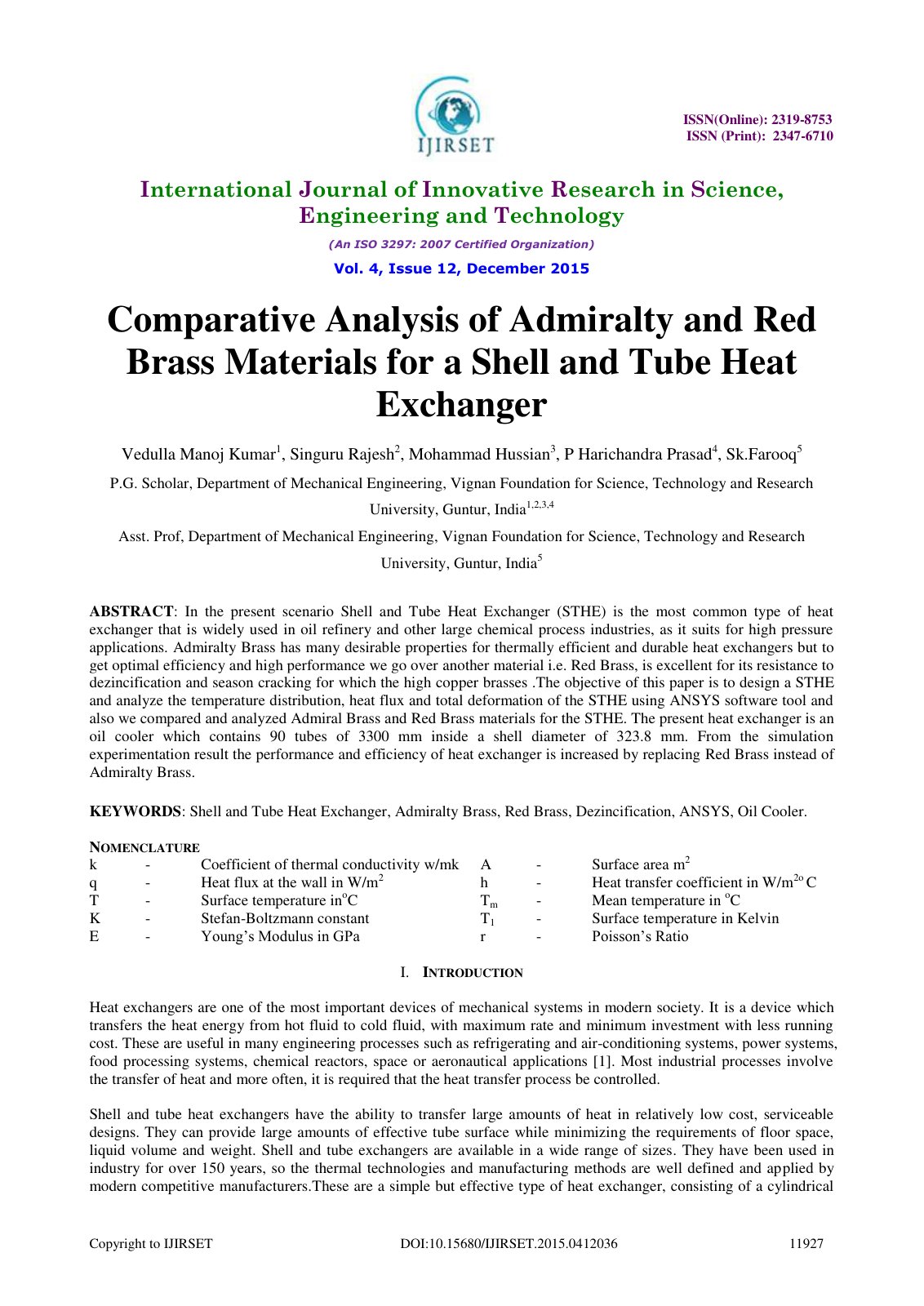 First page of Comparative Analysis of Admiralty and Re
