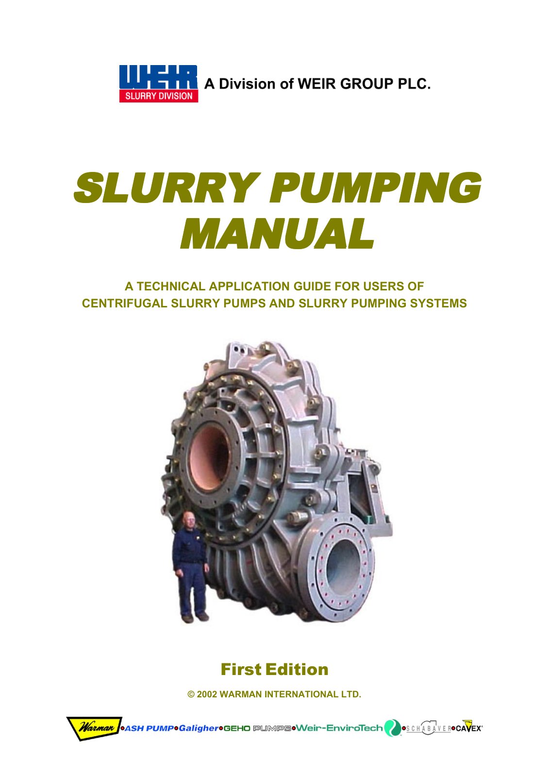 First page of Weir Slurry Pumping Handbook