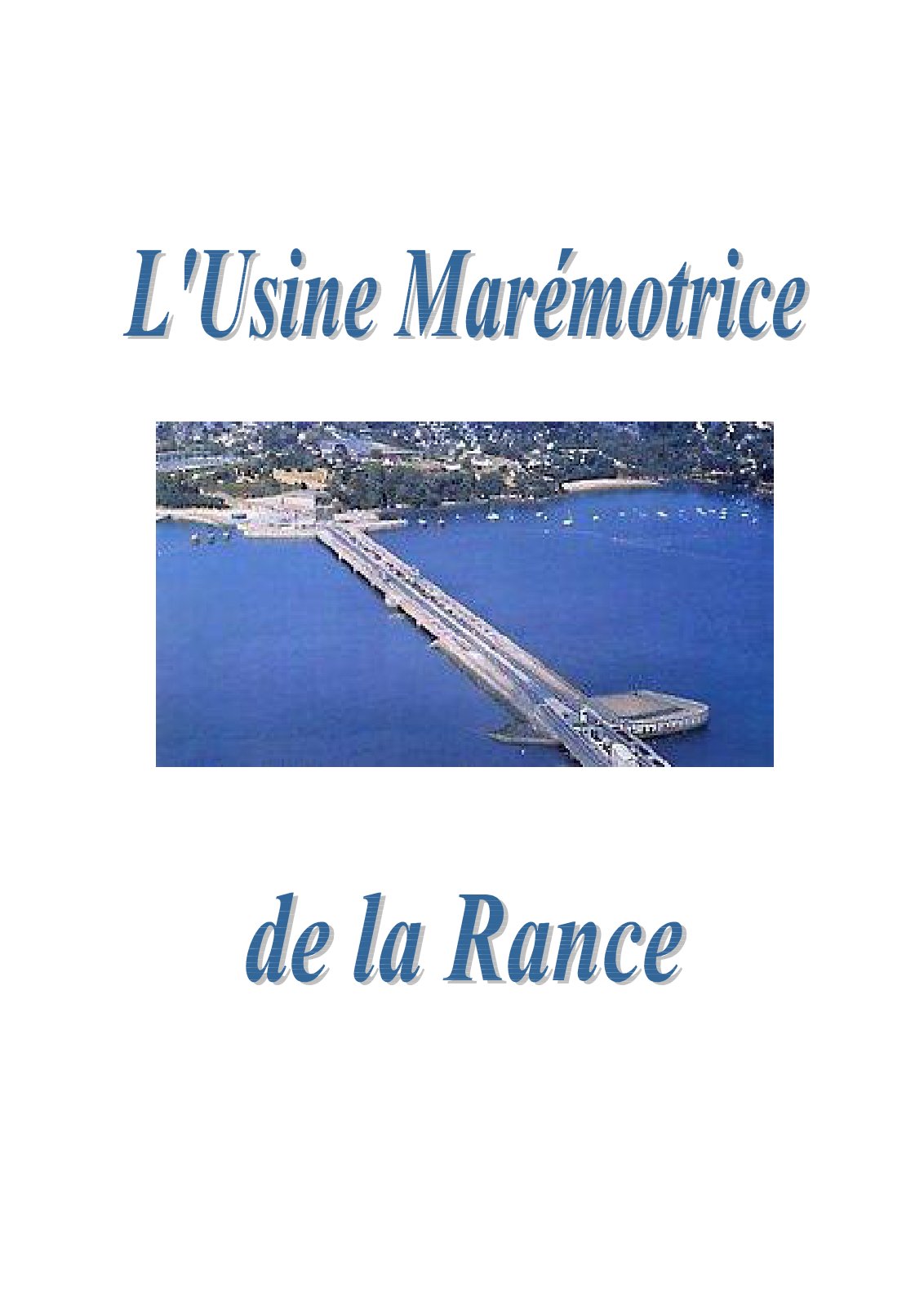 First page of L'énergie marémotrice et sa centrale