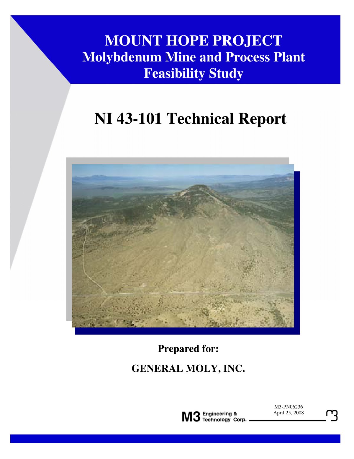 First page of mount hope ni 43 101
