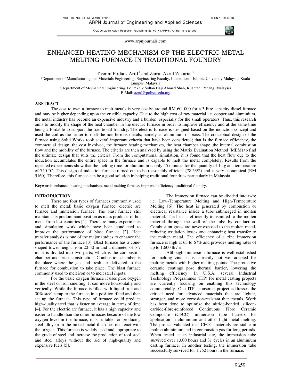 First page of Enhanced Heating Mechanism of the Electr