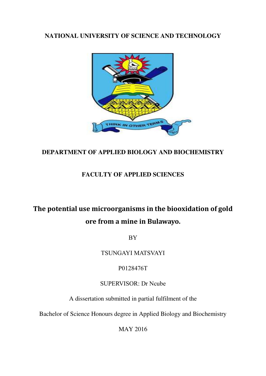 First page of The potential use microorganisms in the