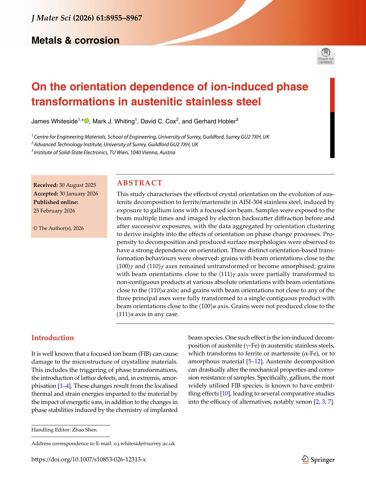 First page of 2026 Whiteside Ion Induced Phase Transformations