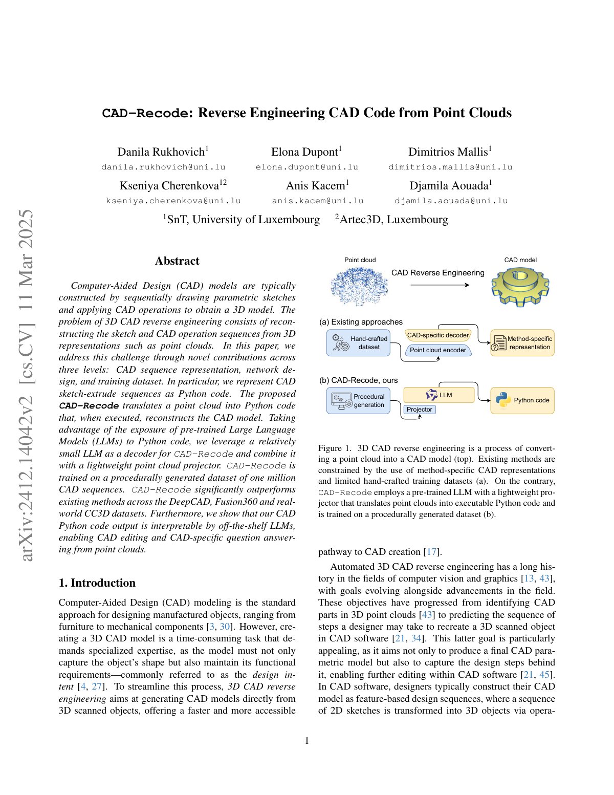 First page of 2024 Rukhovich CAD Recode Point Clouds to CAD (1)