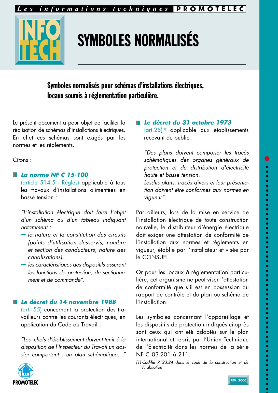 First page of SYMBOLES NORMALISÉS
