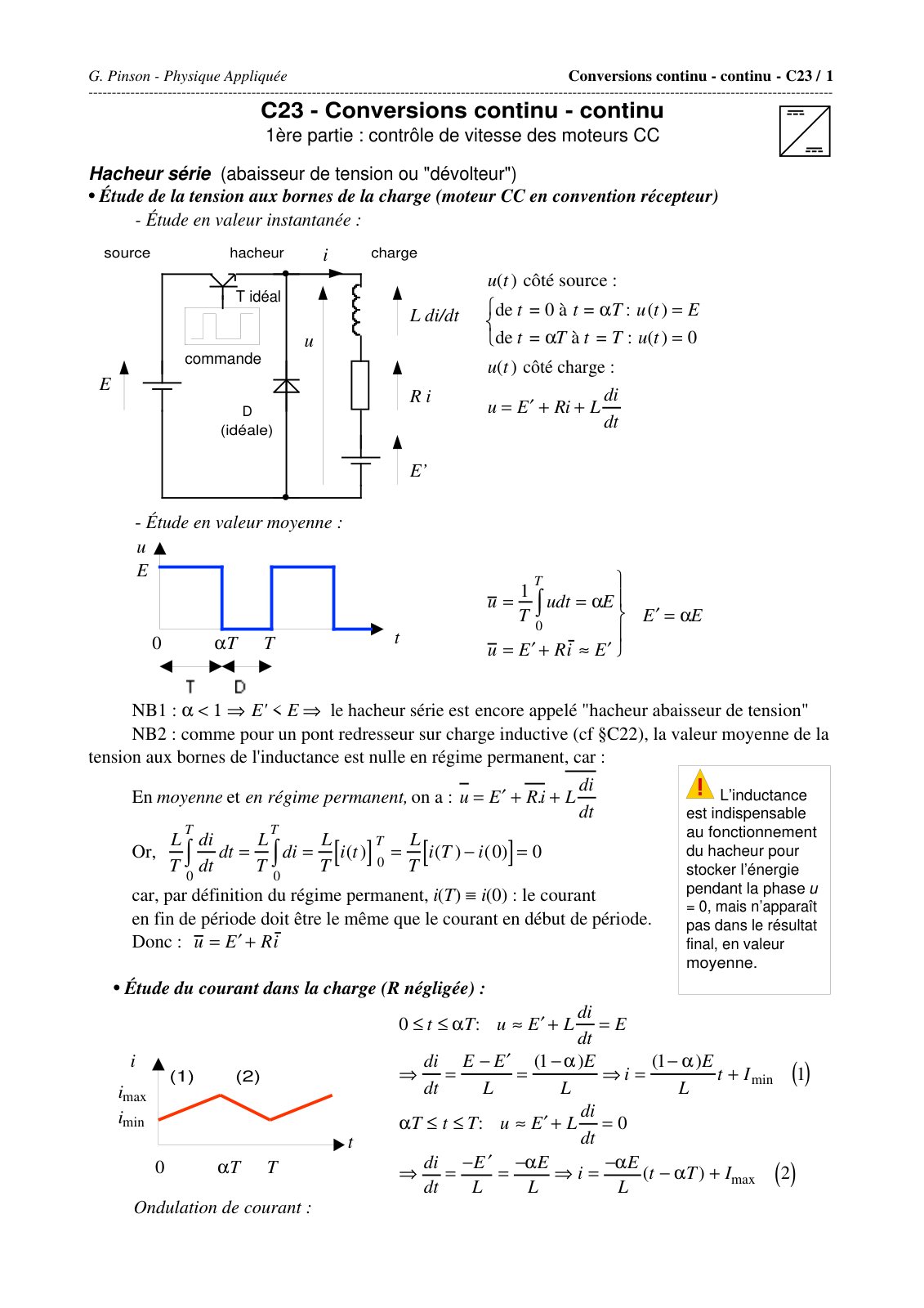 First page of Conversions continu - continu