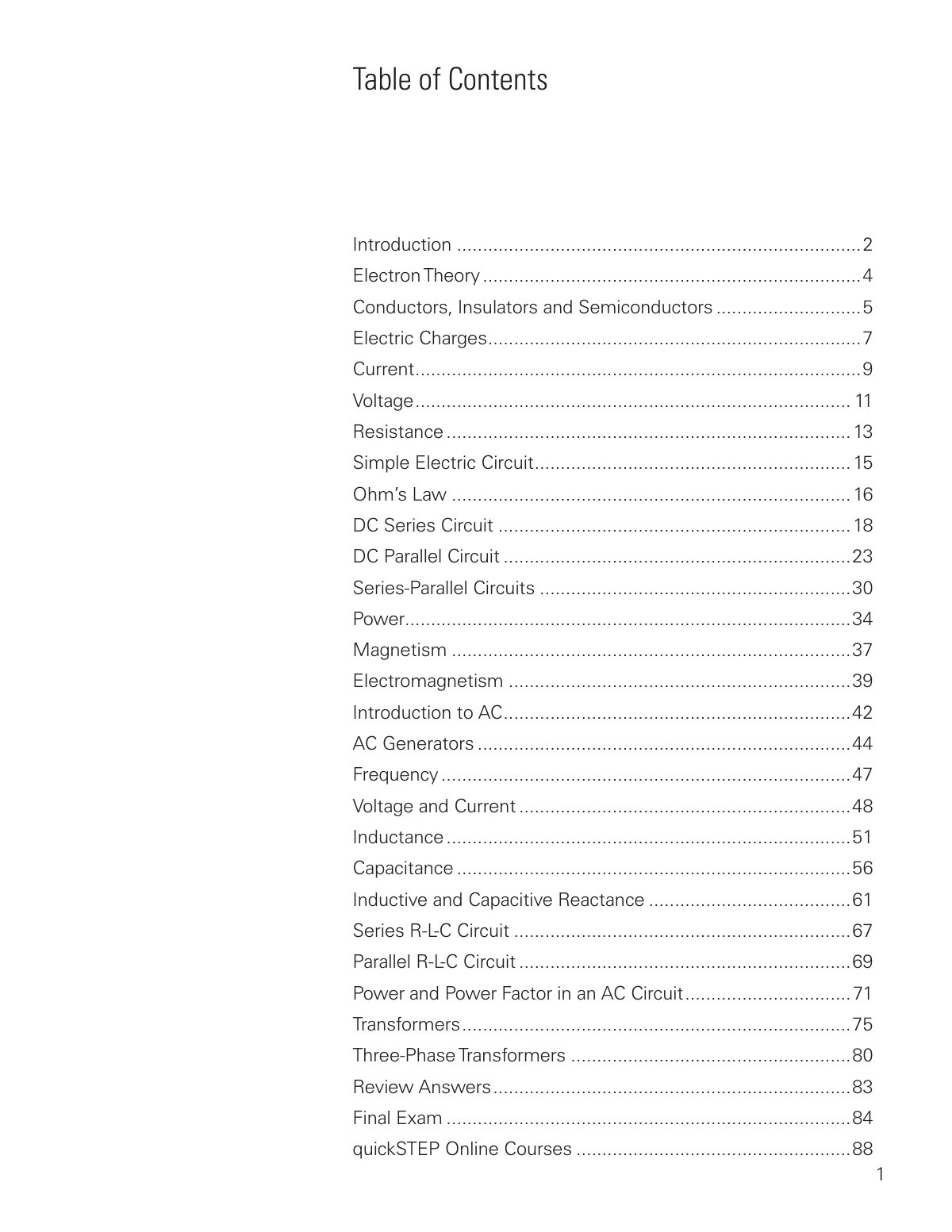 First page of Introduction to Electric Circuits