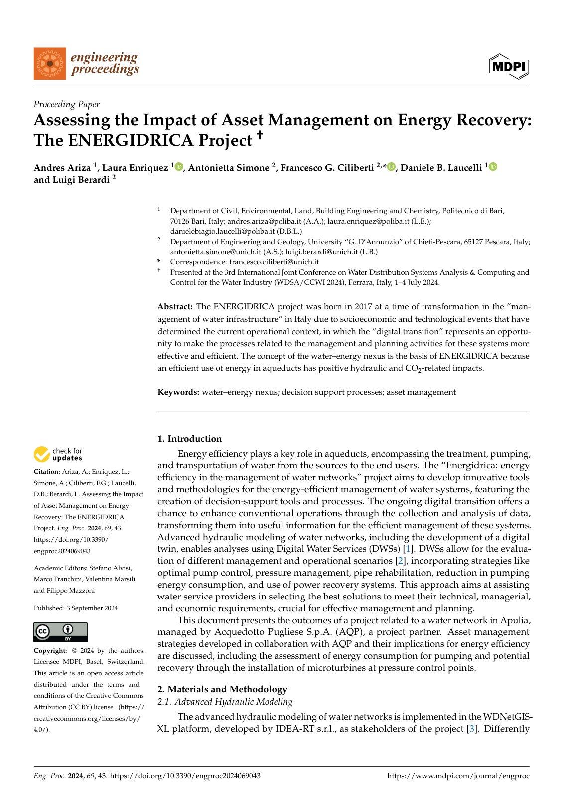 First page of Assessing the Impact of Asset Management on Energy