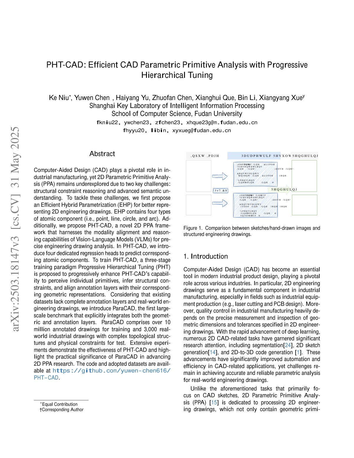 First page of 2025 Niu PHT CAD Parametric Primitives