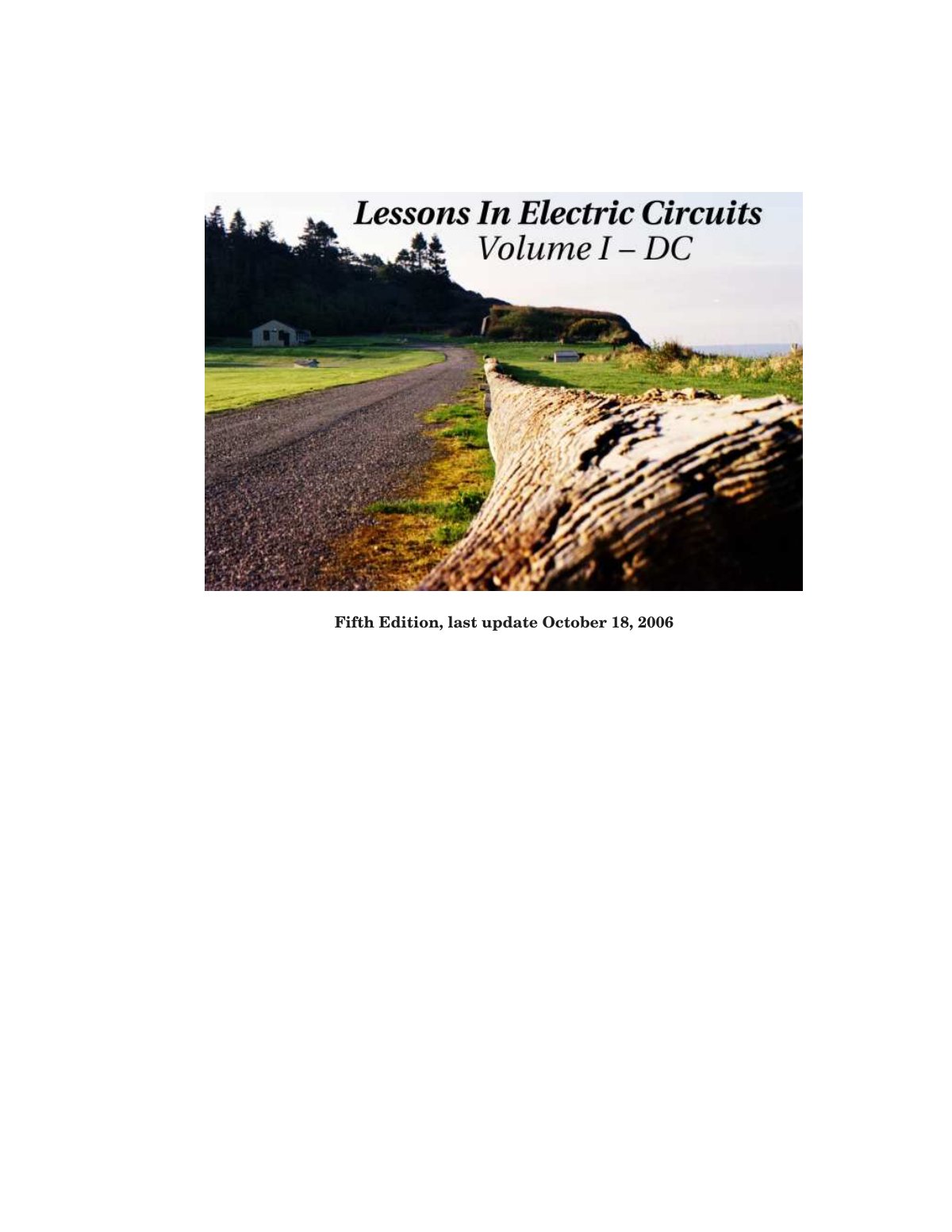 First page of Lessons In Electric Circuits, Volume I – DC
