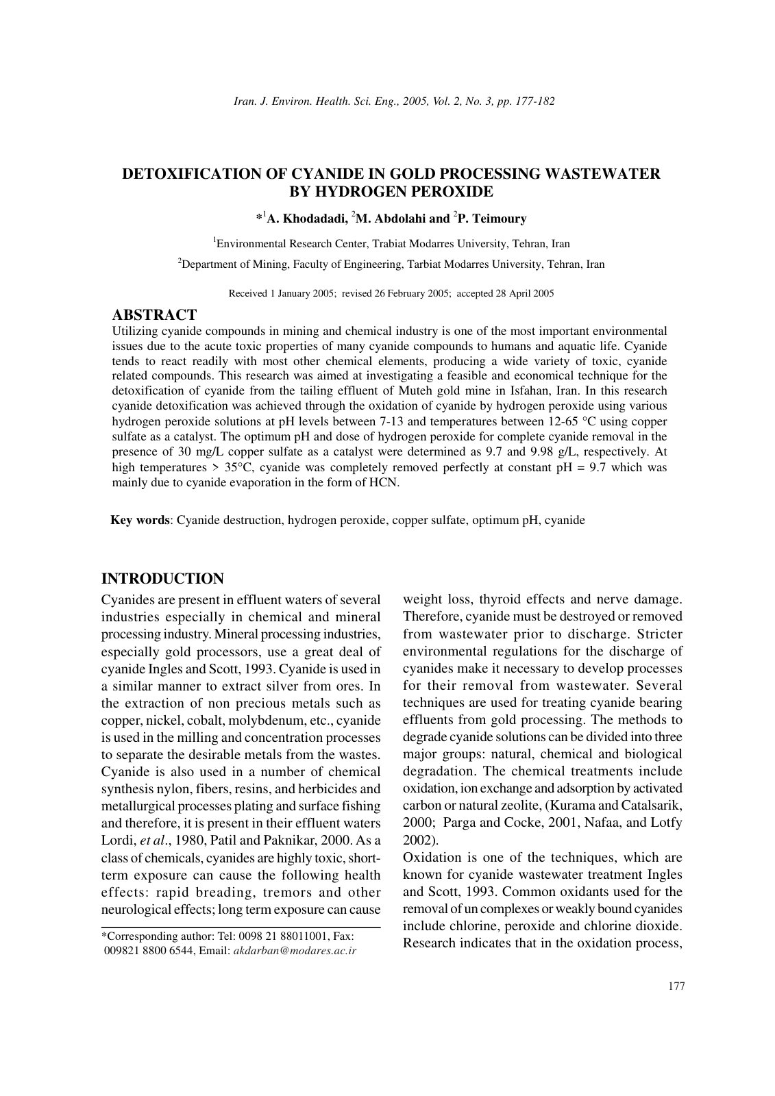 First page of se05025
