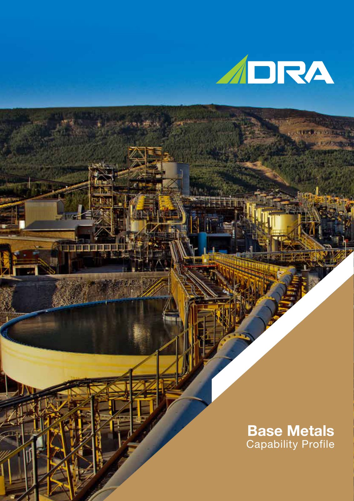 First page of DRA Base Metals Brochure 2015 NEW