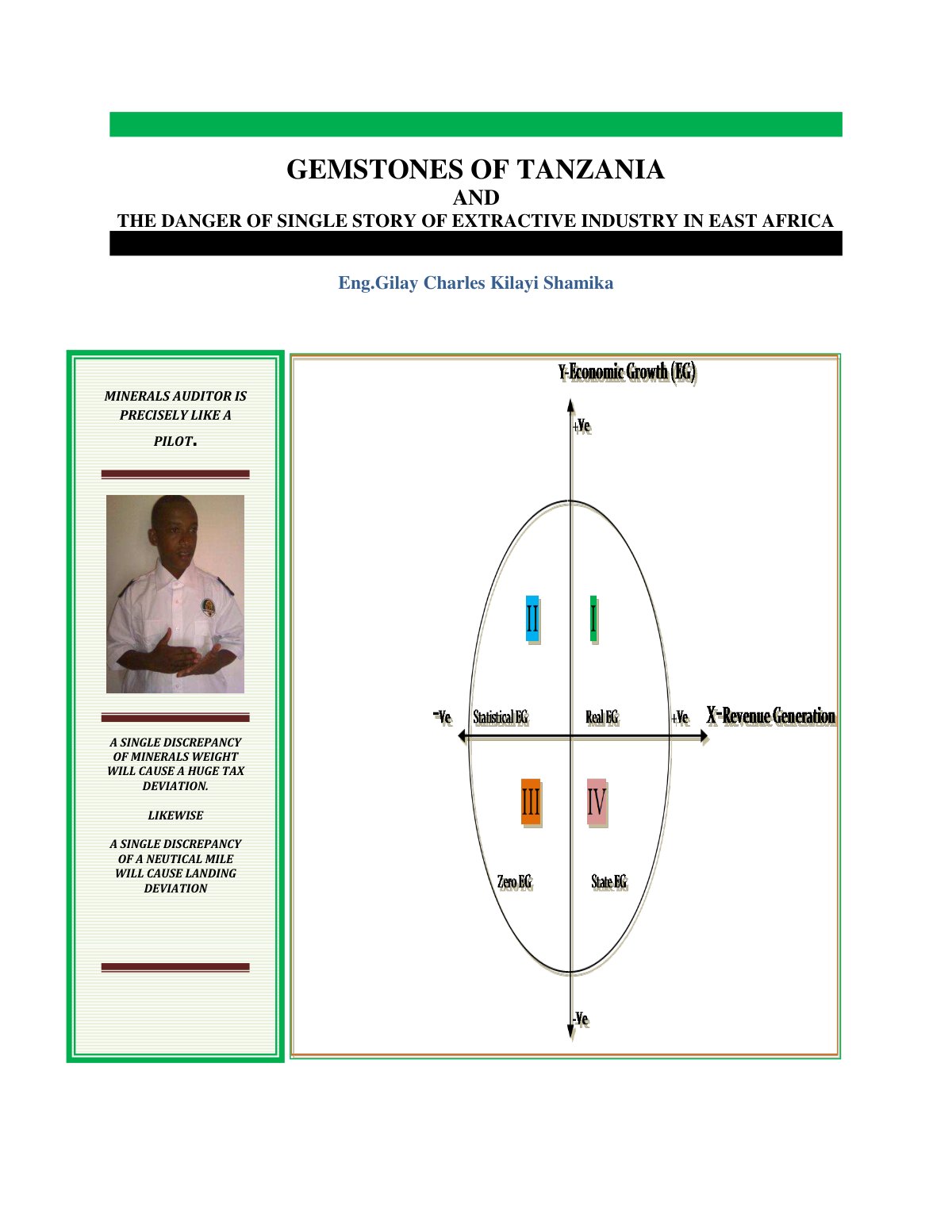 First page of Gemstones of Tanzania and the Danger of Single Story of Extractive Industry in East Africa