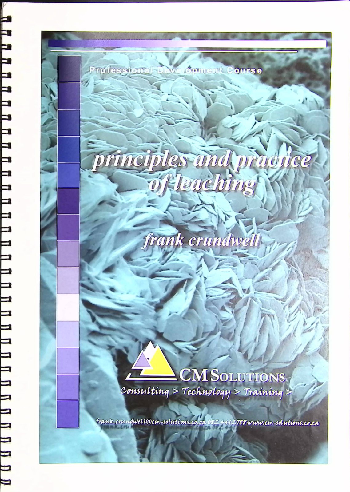 First page of Professional Development Course: Principles and Practice of Teaching