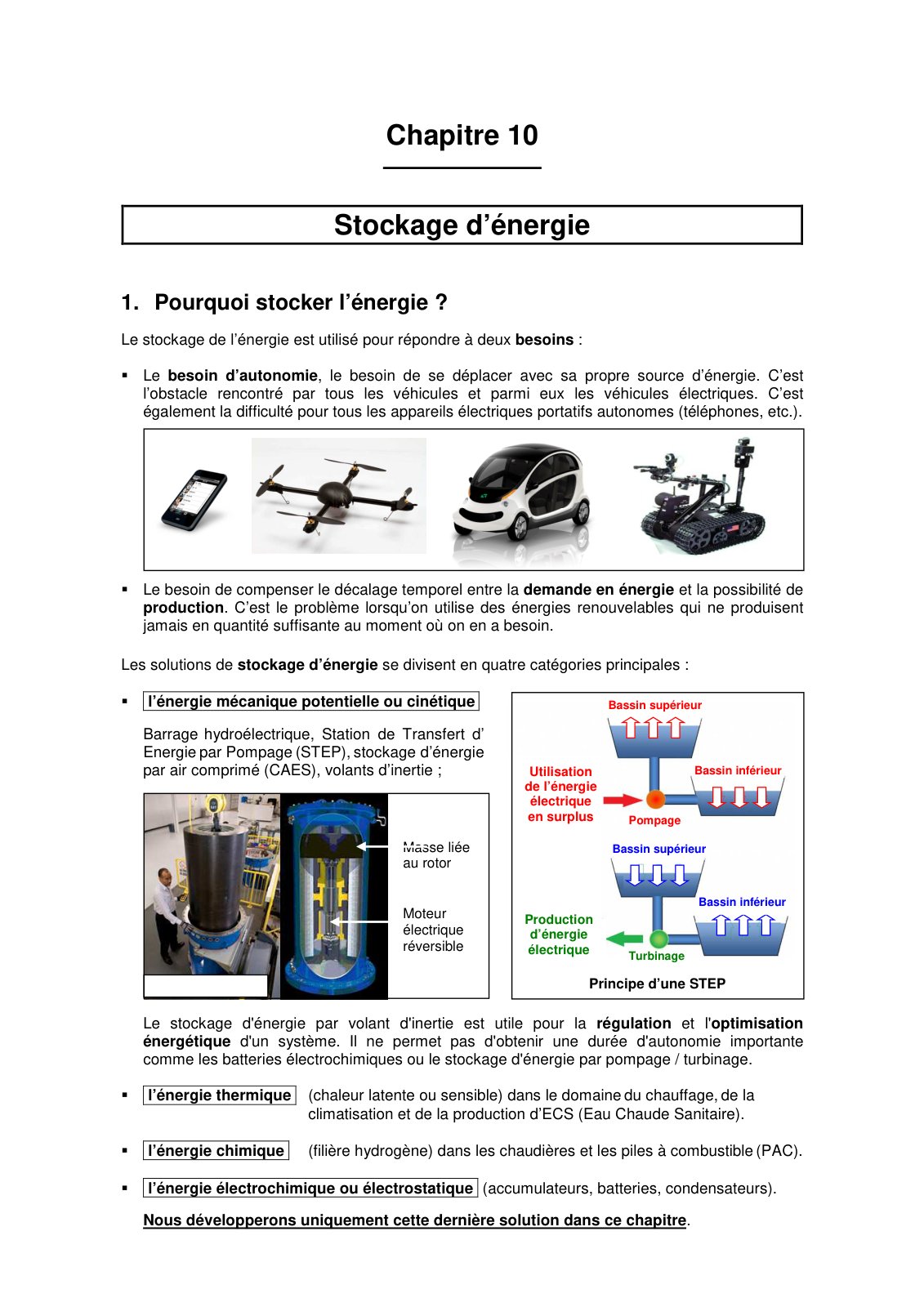 First page of stockage energie