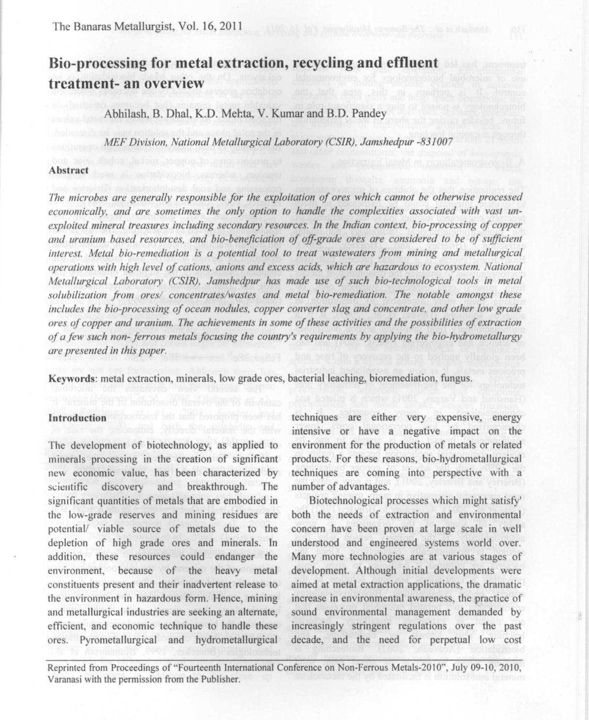 First page of Abhilash PDF