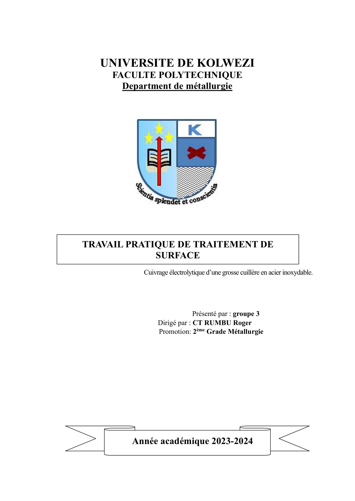 First page of TP TS grosse cuillère