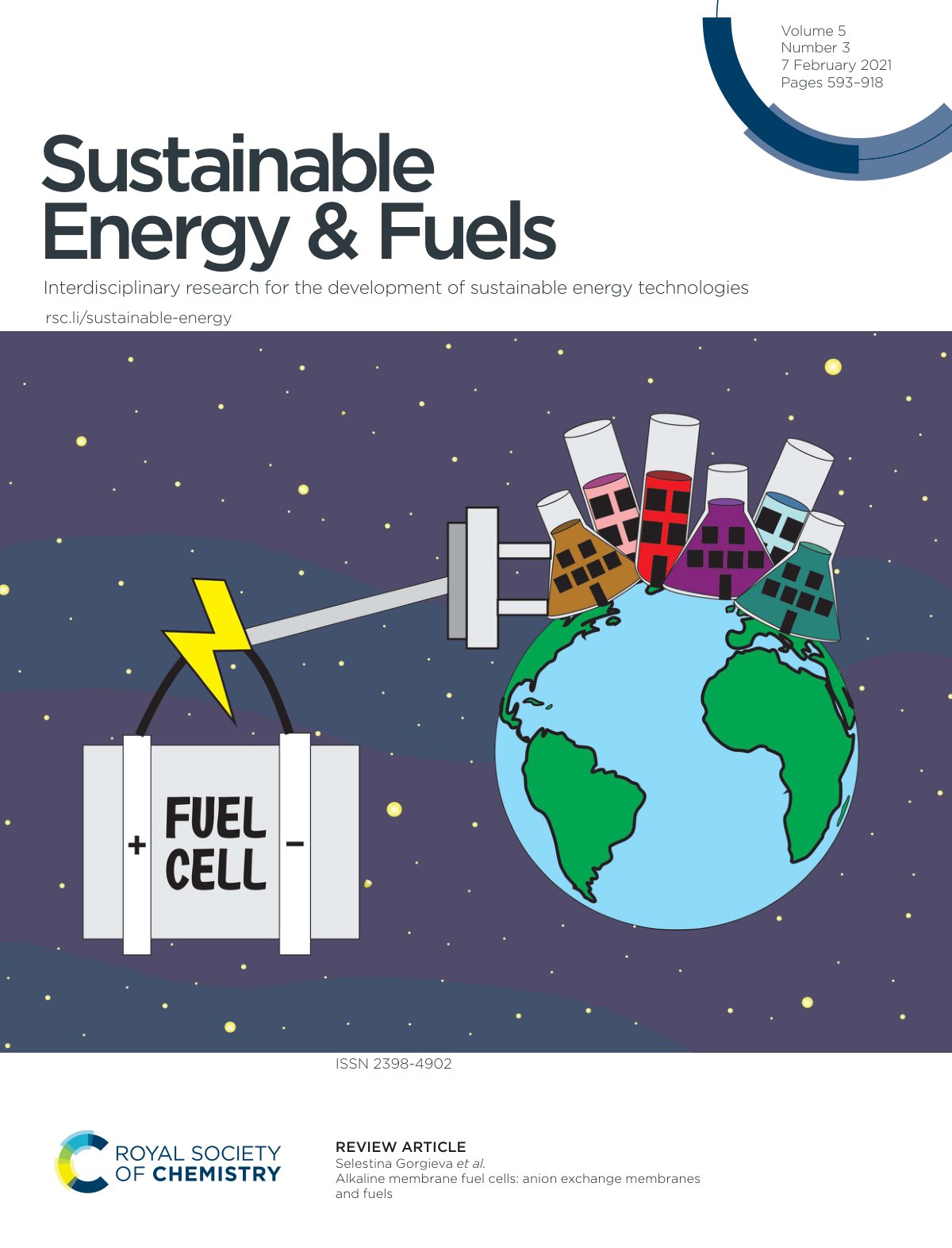 First page of Alkaline membrane fuel cells: anion exchange membranes and fuels