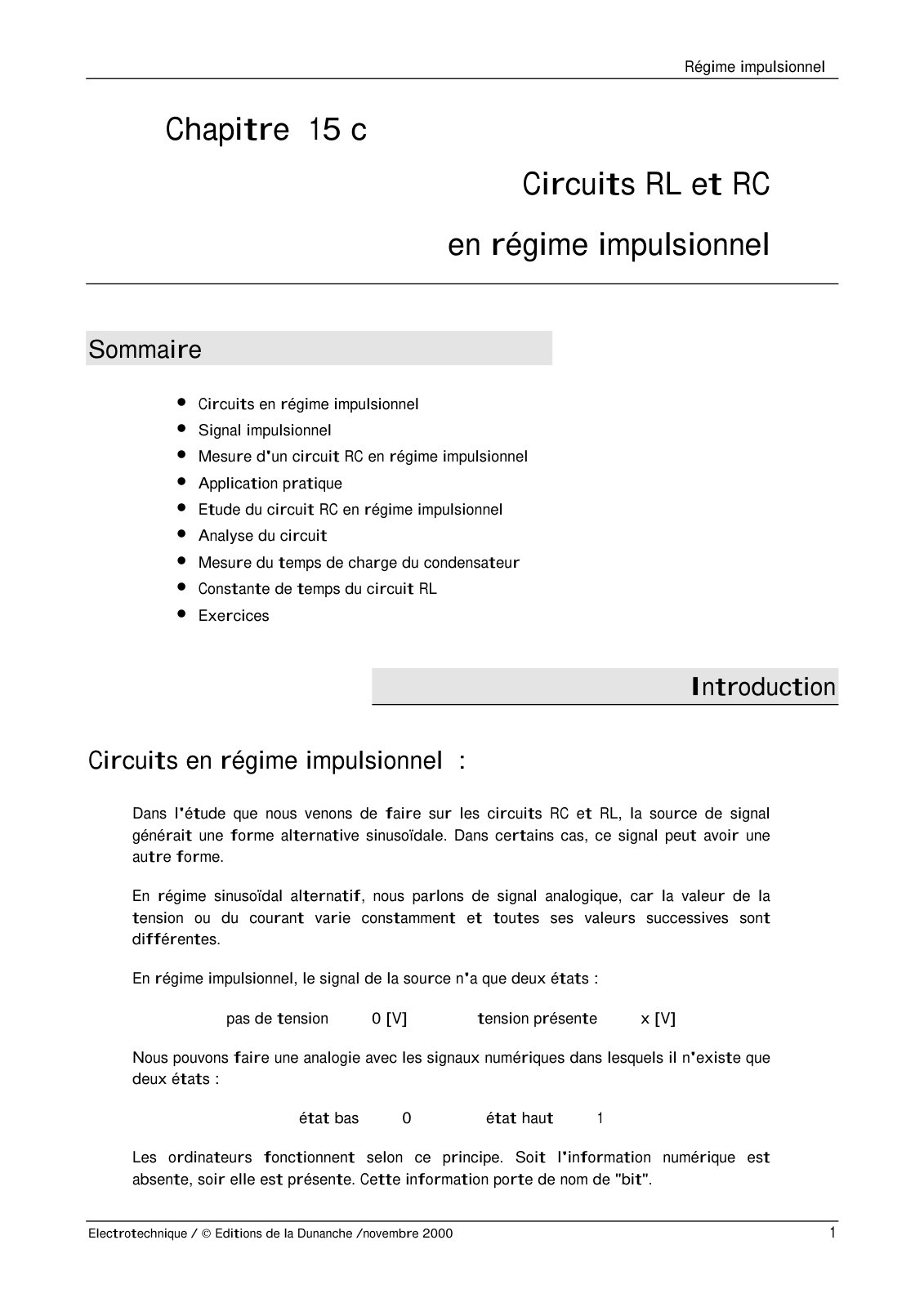 First page of impulsionnel