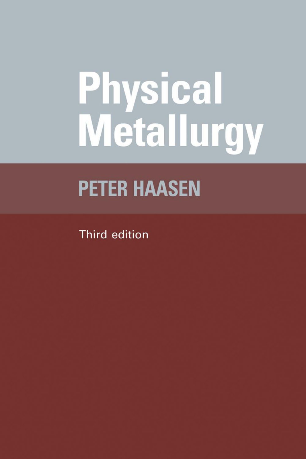 First page of 781180176 Physical Metallurgy