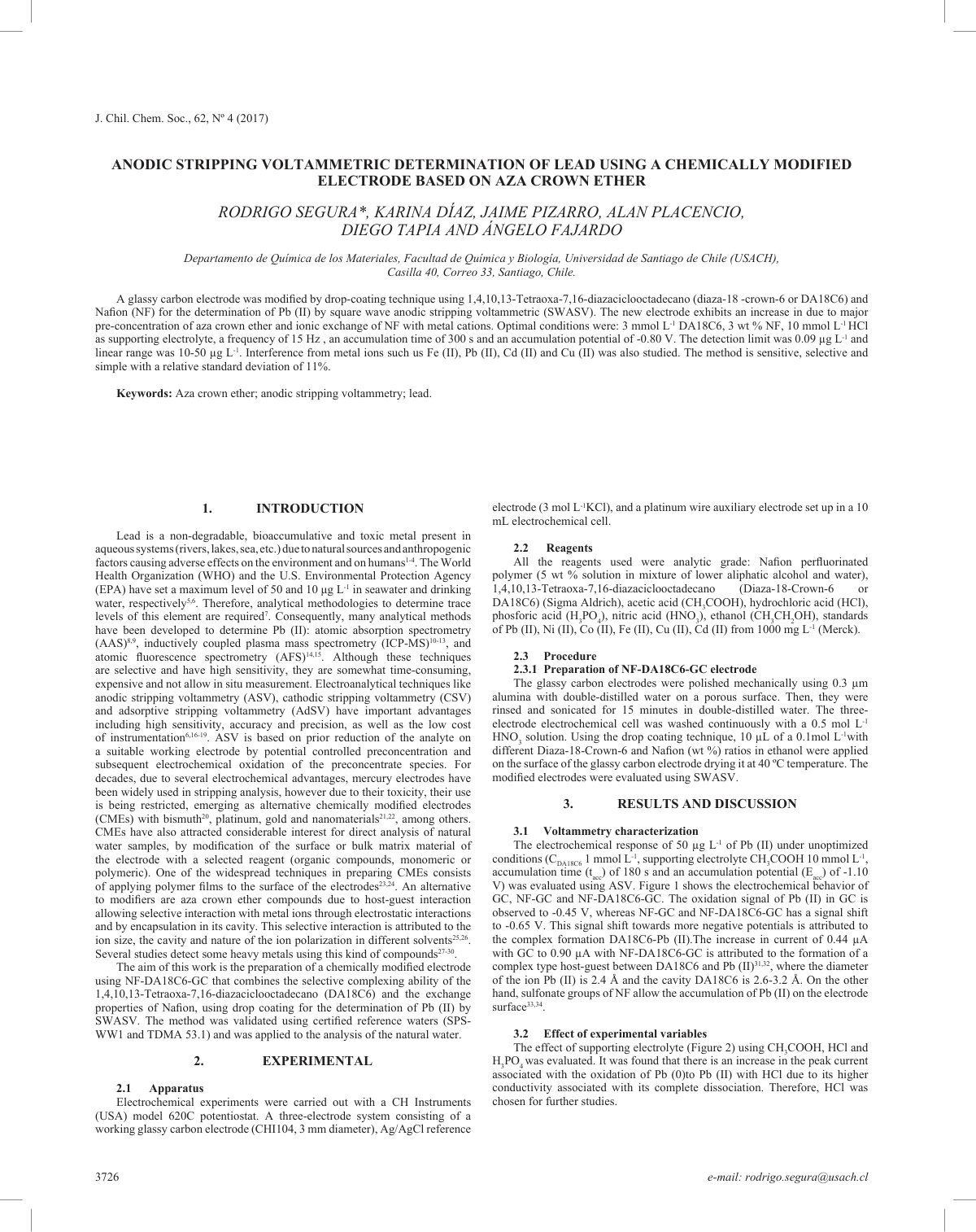 First page of Anodic Stripping Voltammetric Determinat
