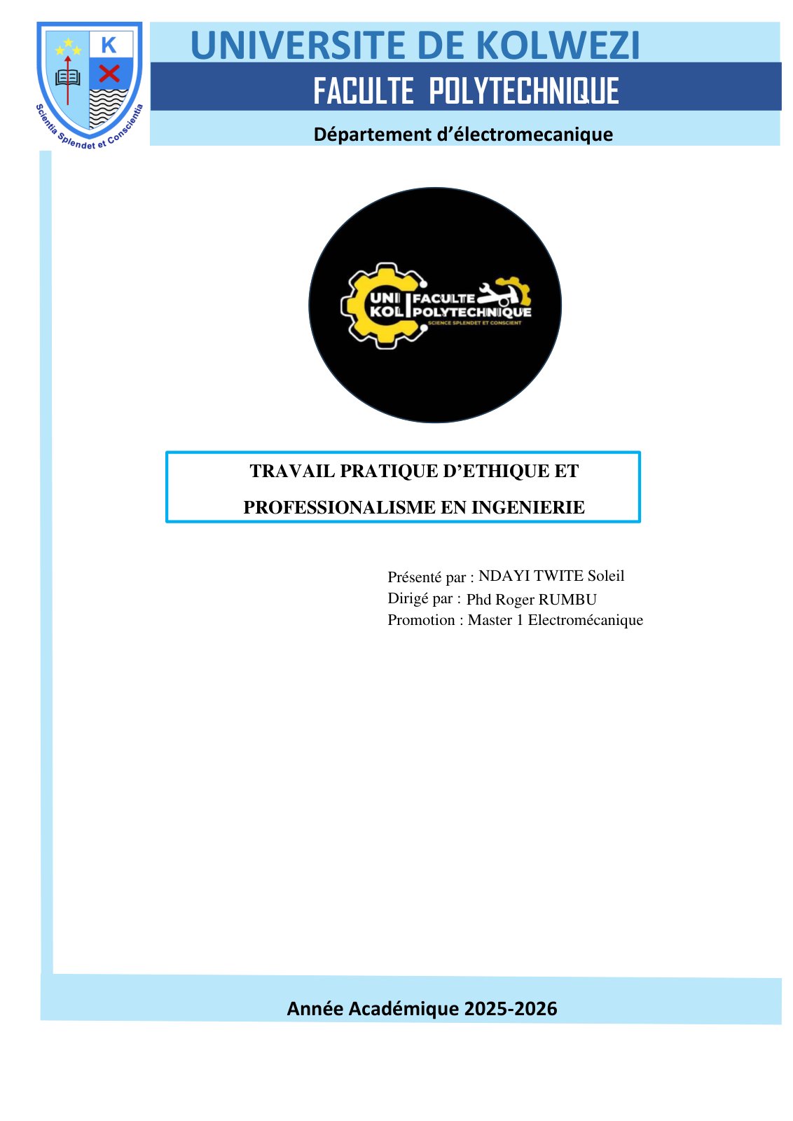 First page of TP 2 NDAYI TWITE Soleil 