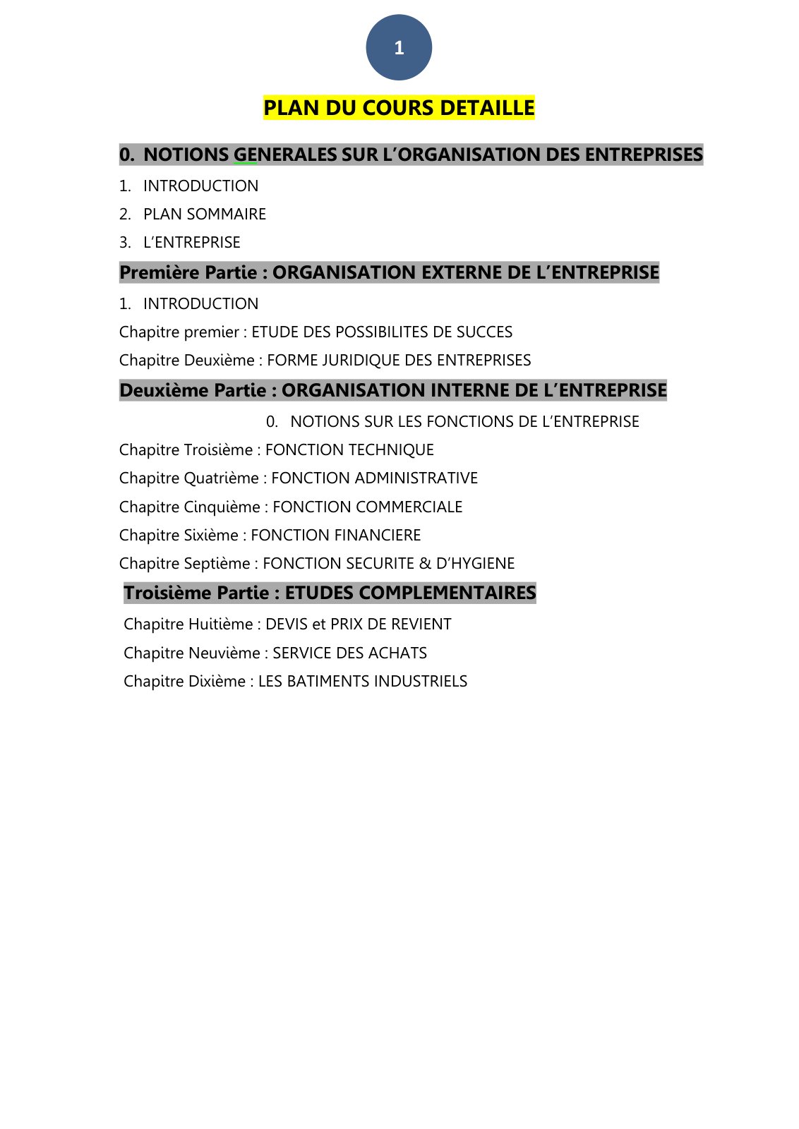 First page of COURS D'ORGEN C6L ok