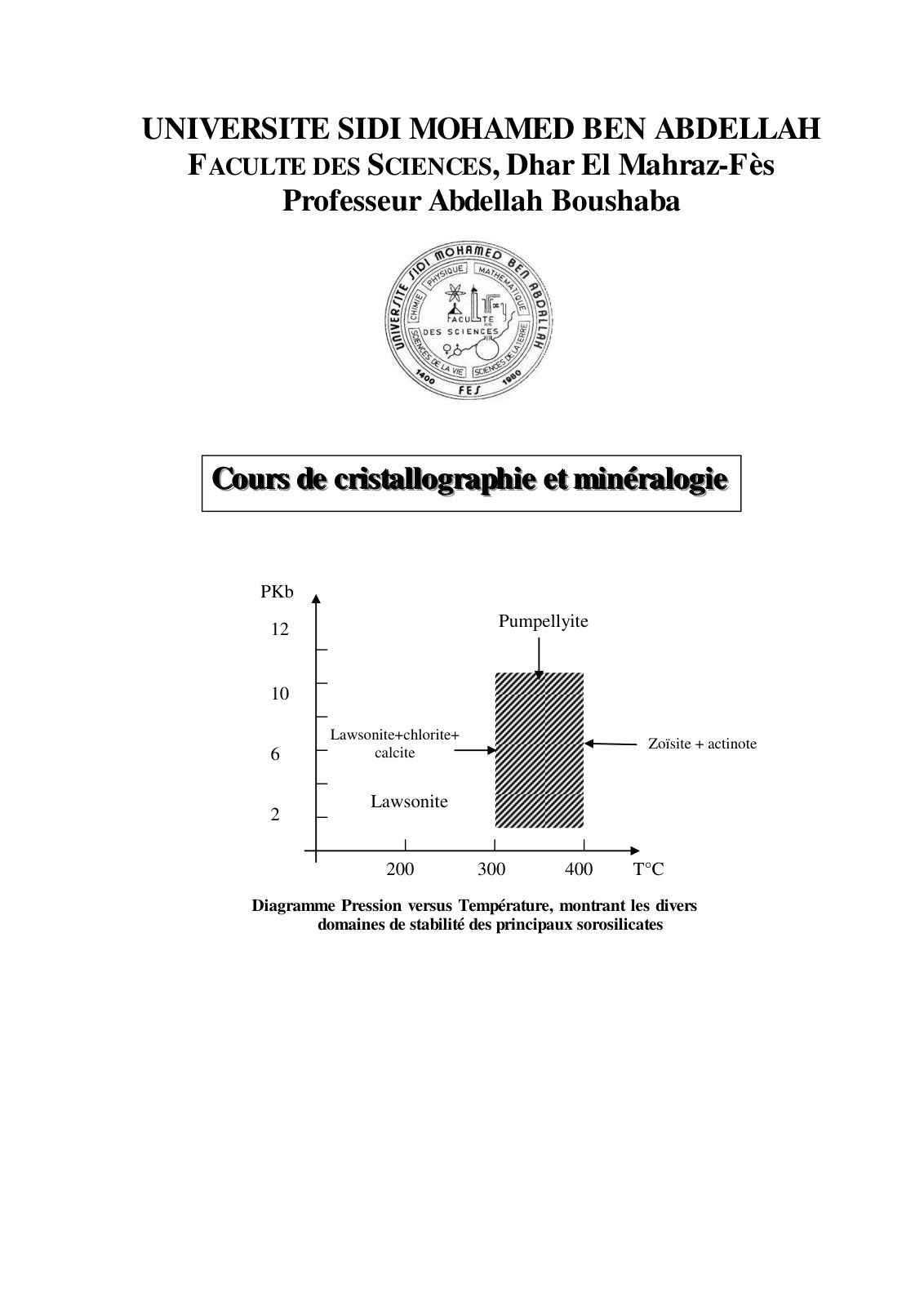 First page of ELEMENTS DE MINERALOGIE