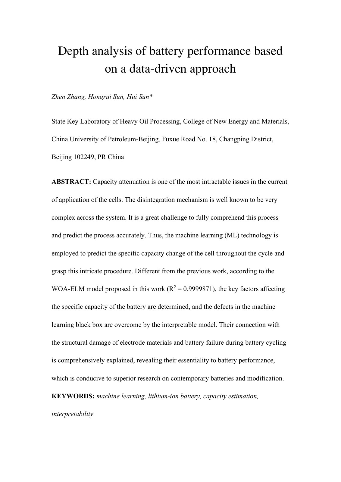 First page of With the aim of moderating the consumption of traditional fuels and carbon