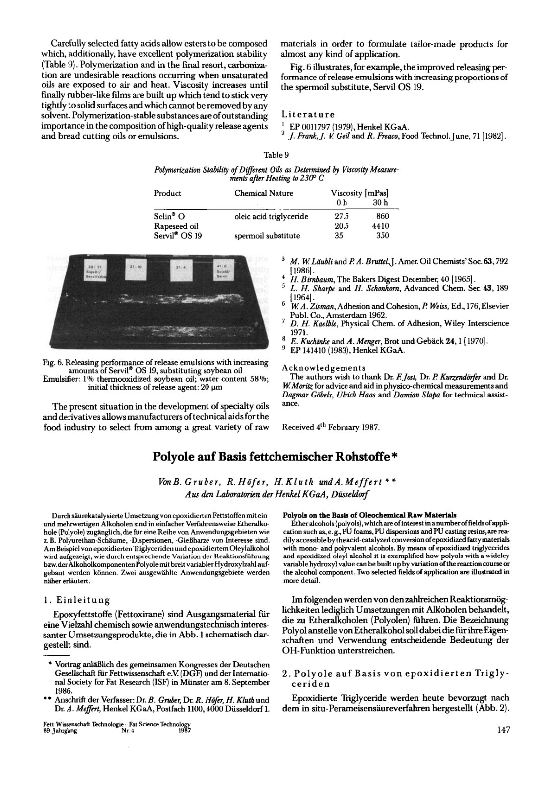 First page of Sojaolepoxid, wgge-offnet mit Methanol, durch das verbesserte Brandverhalten damit aufgebauter Polyurethanschaume.