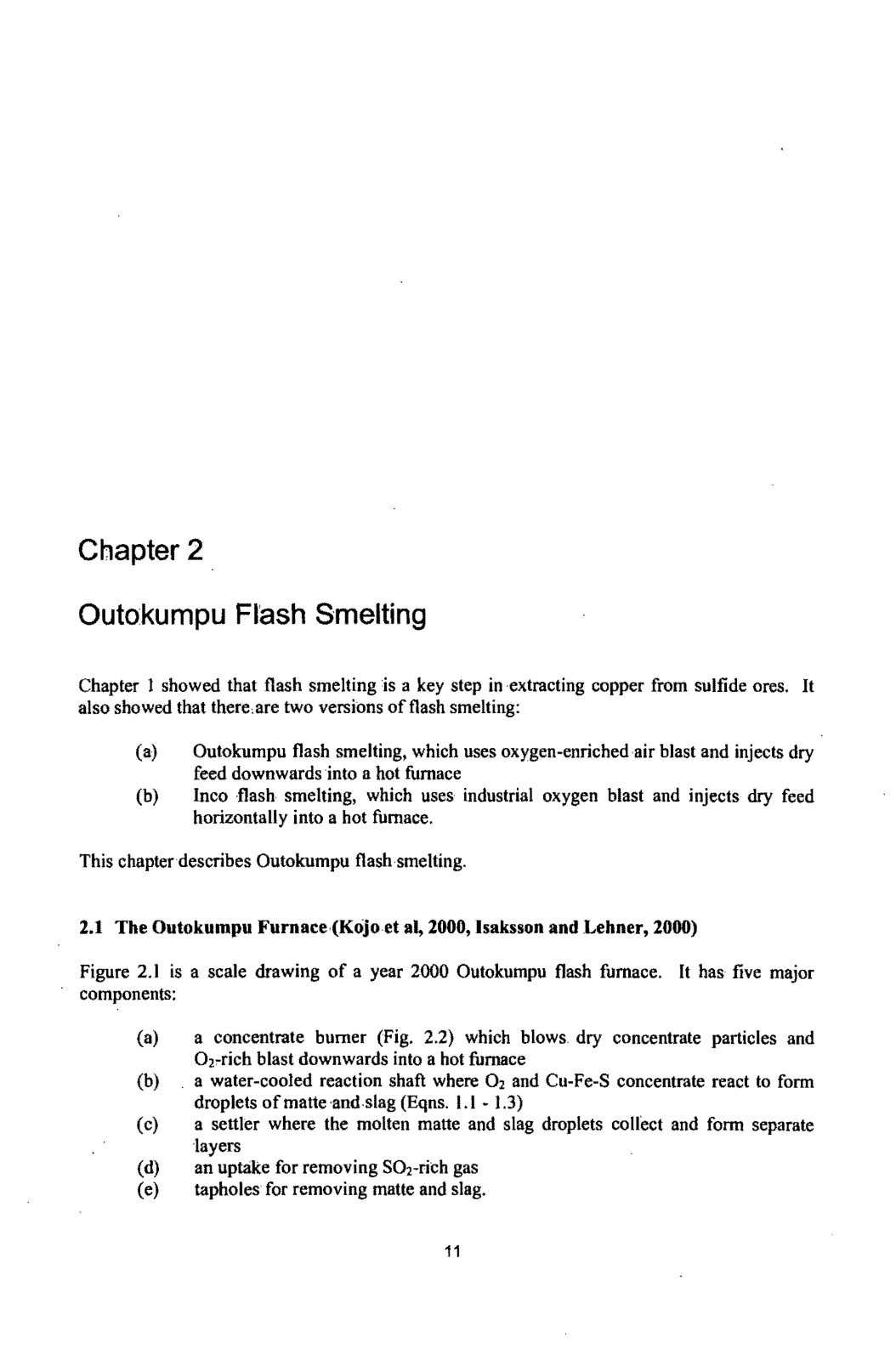 First page of Outokumpu Flash Smelting