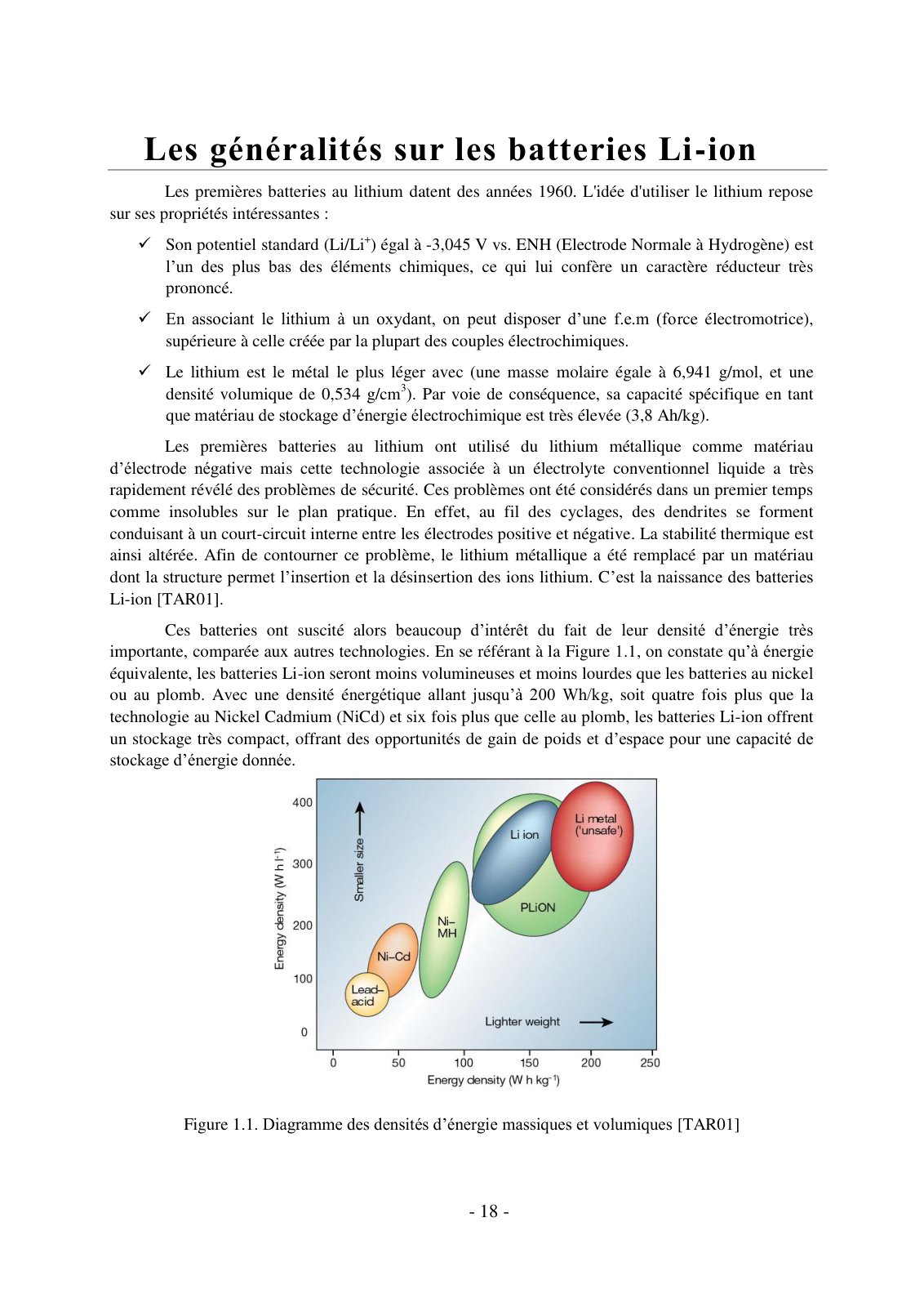 First page of Les généralités sur les batteries Li ion