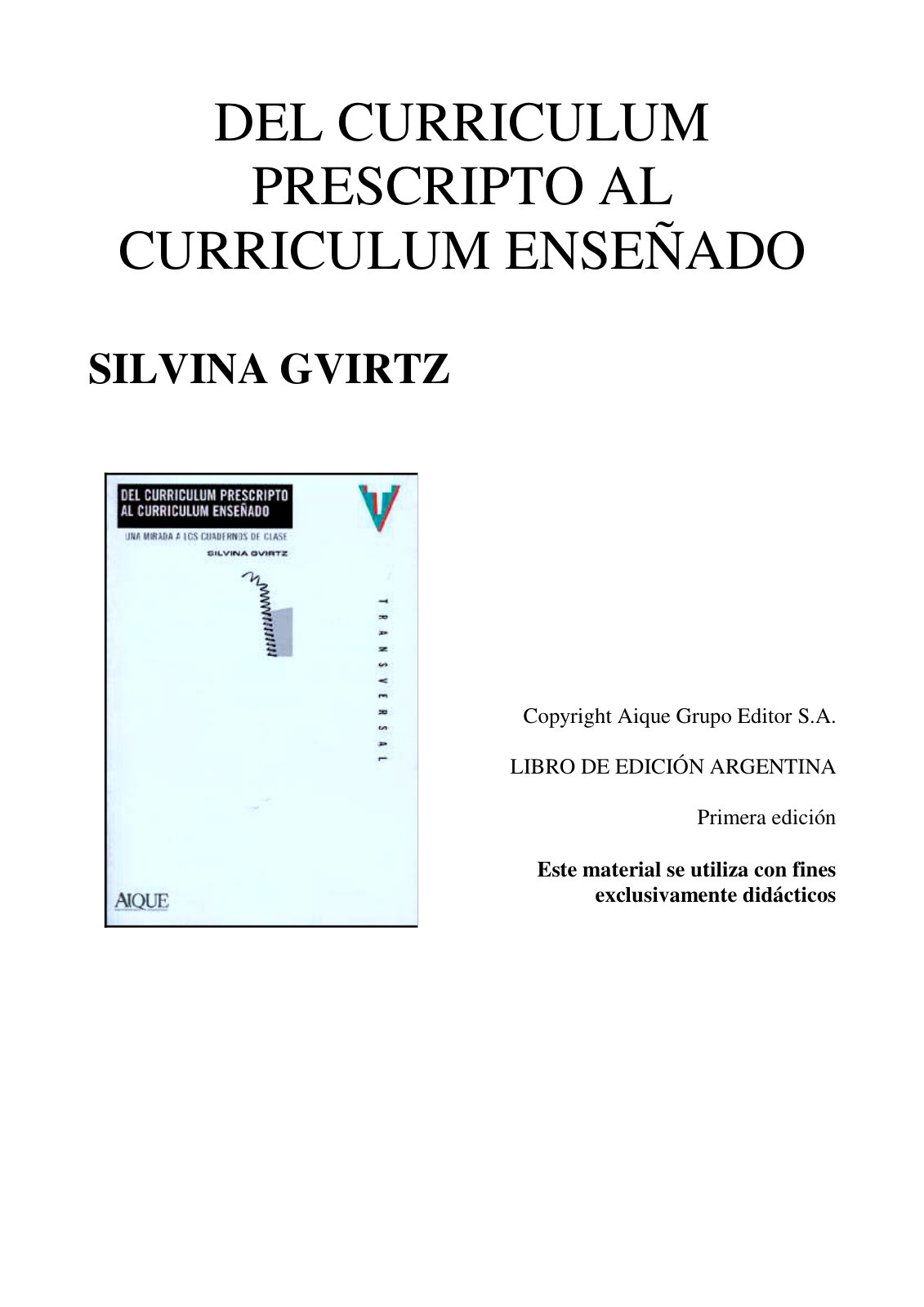 First page of 4HEAL Gvirtz Unidad 3