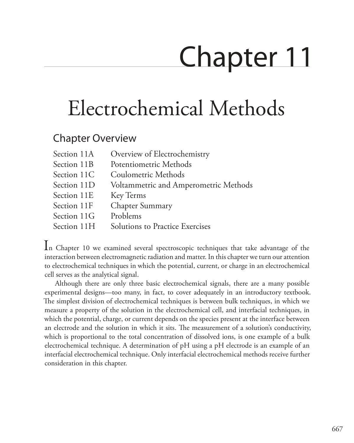 First page of Electrochemical Methods Chapter 11